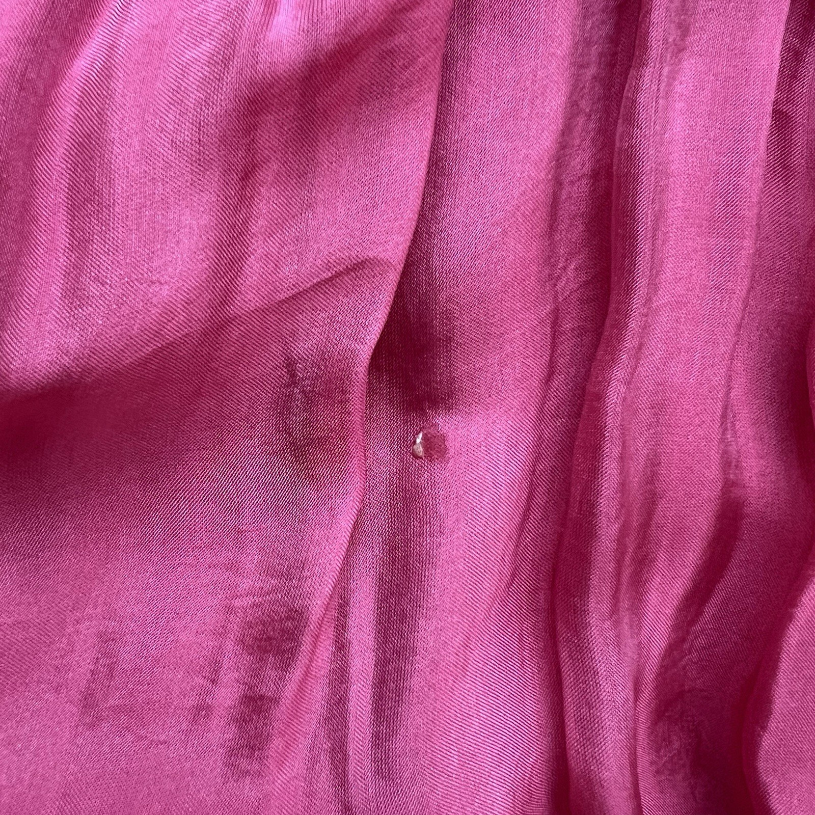 Scandal Made in Italy Pink Solid V-Neck Ruffle Maxi Dress Elastic Waist