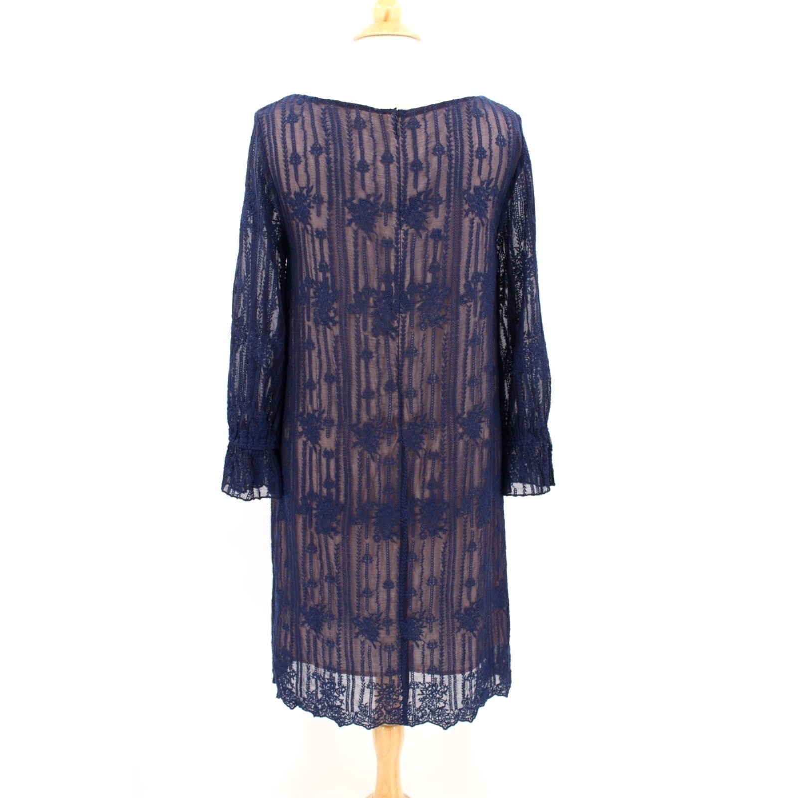 Sundance Catalog Emma Graceful Dress women’s Medium Blue whitchy whimisgoth