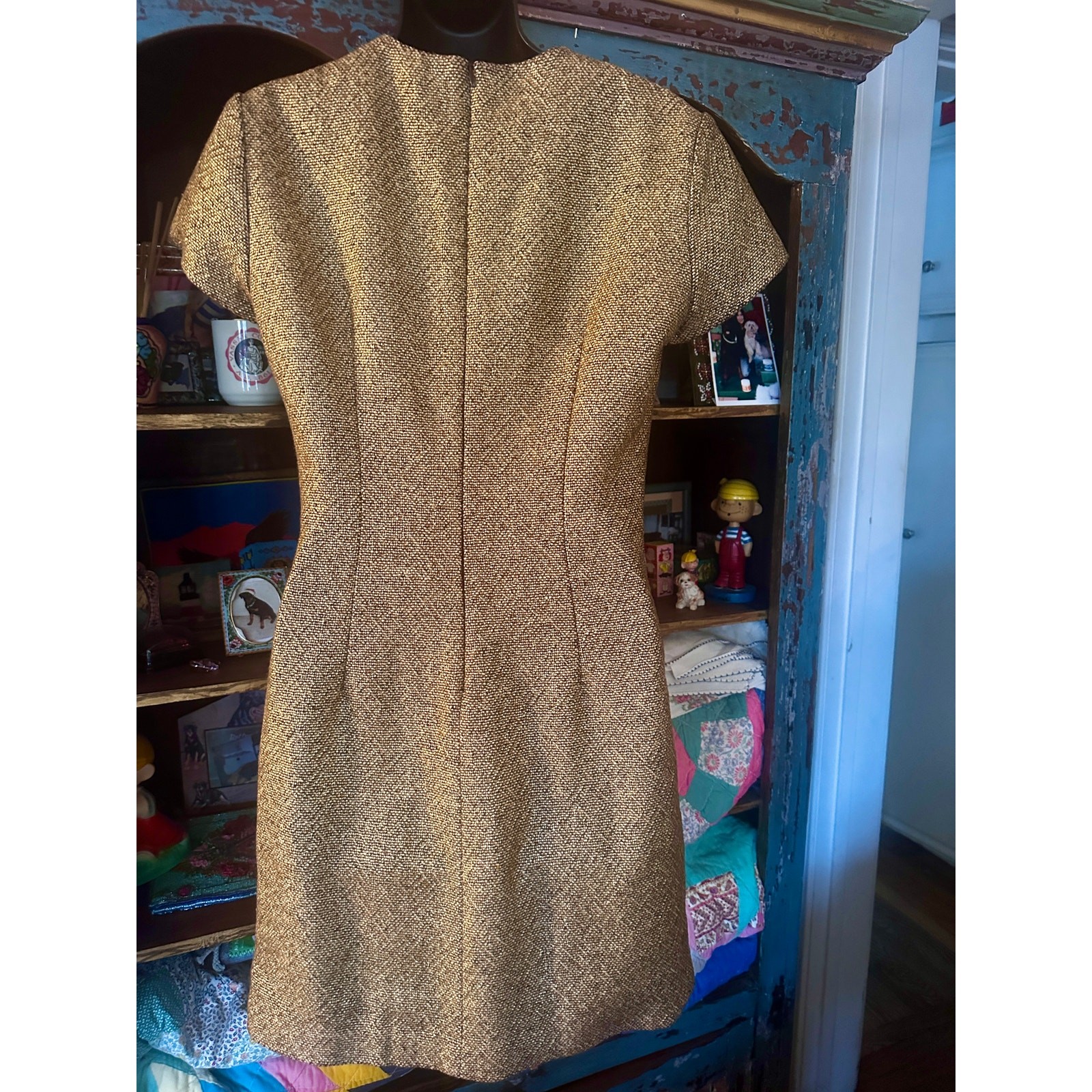 NWOT MICHAEL KORS COLLECTION ITALY $1495 LUXURY METALLIC LUREX TWEED DRESS