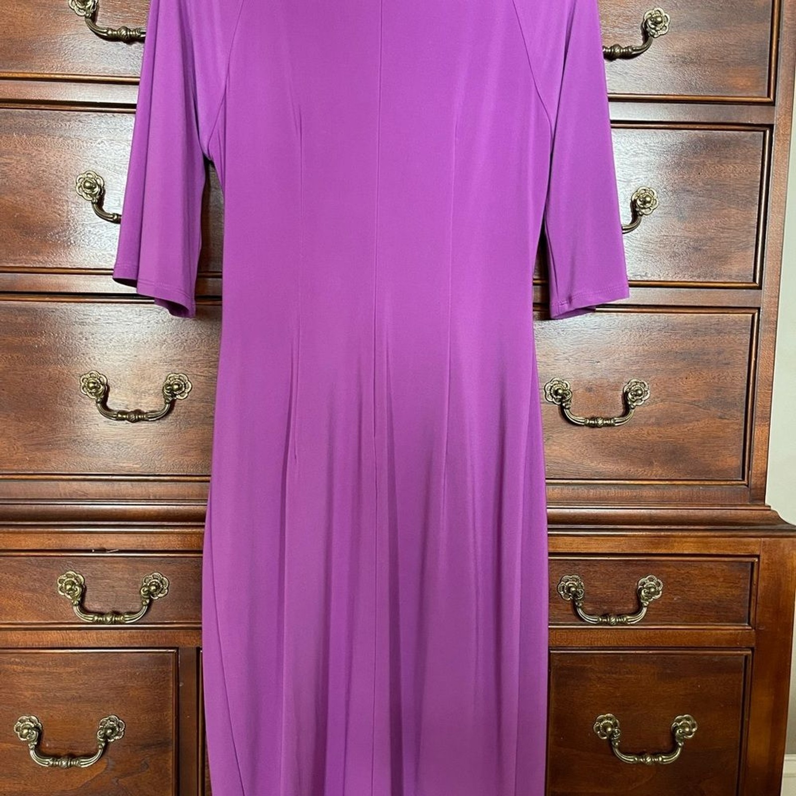 Joseph Ribkoff Fuchsia Tie-Waist Sheath Dress