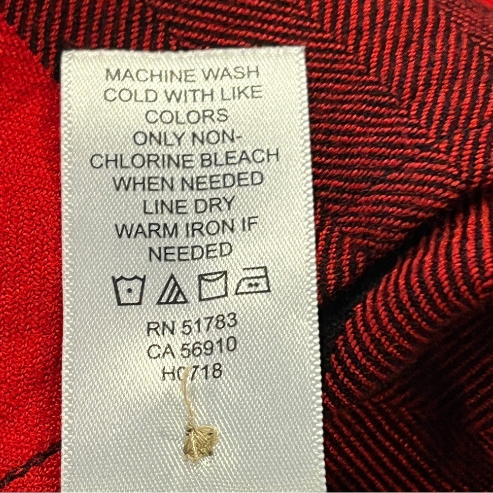 Maurice’s Red and Black Plaid button down midi Shirt Dress