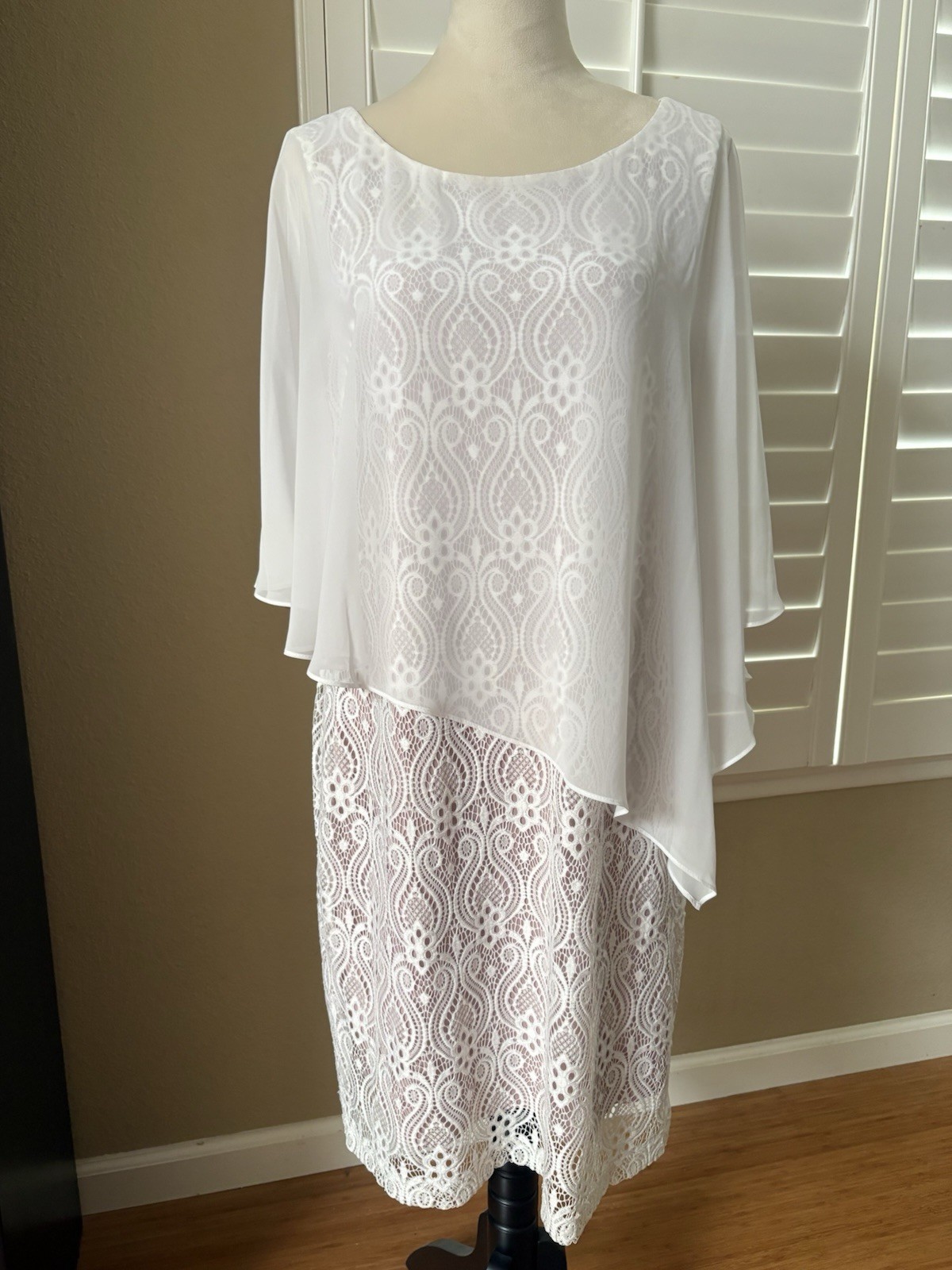 Women’s Sleeveless Dress With Sheer Covering and slip as 14