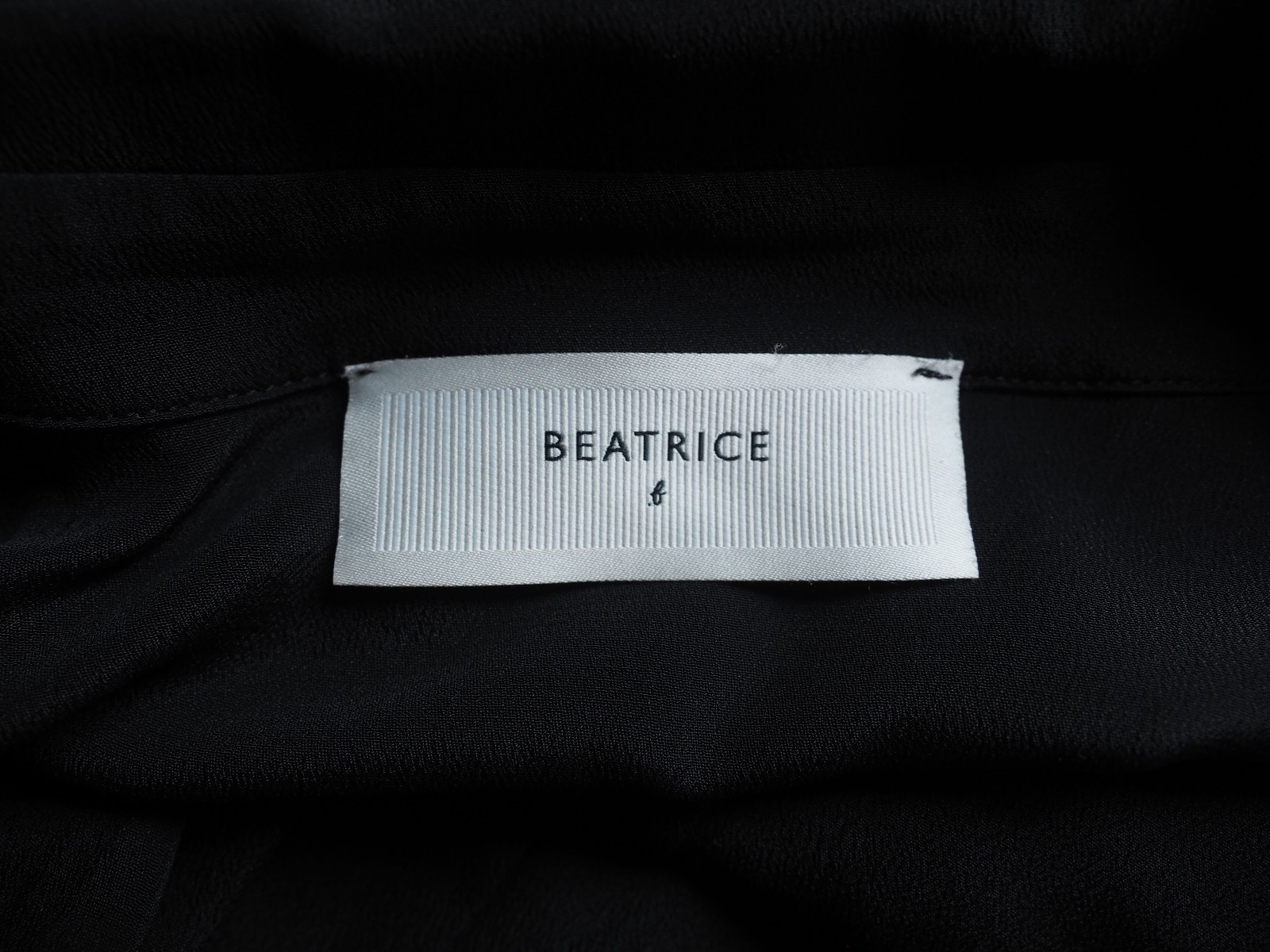 Beatrice B Made In Italy Acetate Silk Blend A-Line Shirt Dress Black Size L US 8