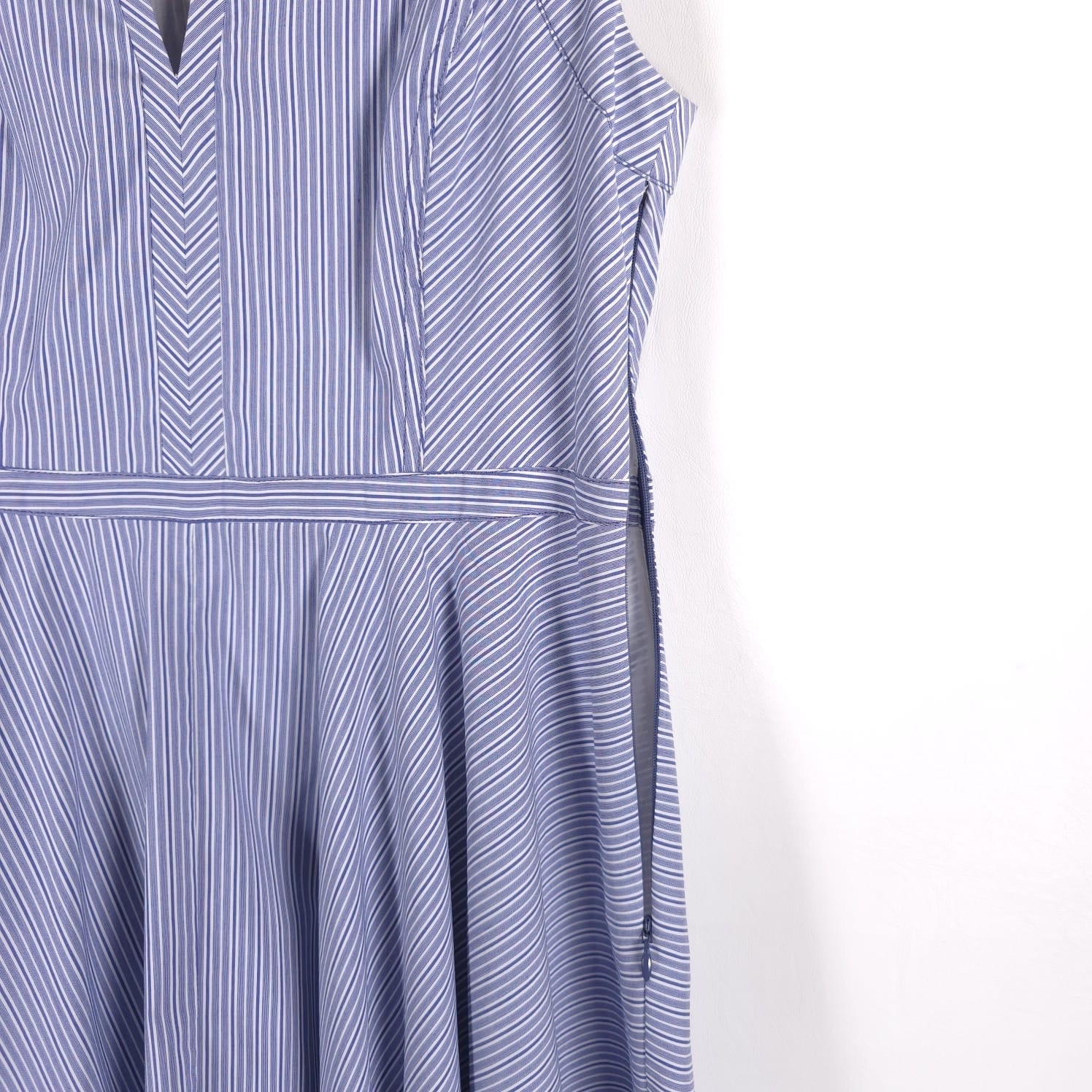 TORY BURCH Mini Dress Flare Size 4 Sleeveless Pleats Cotton Blend Style 13131464