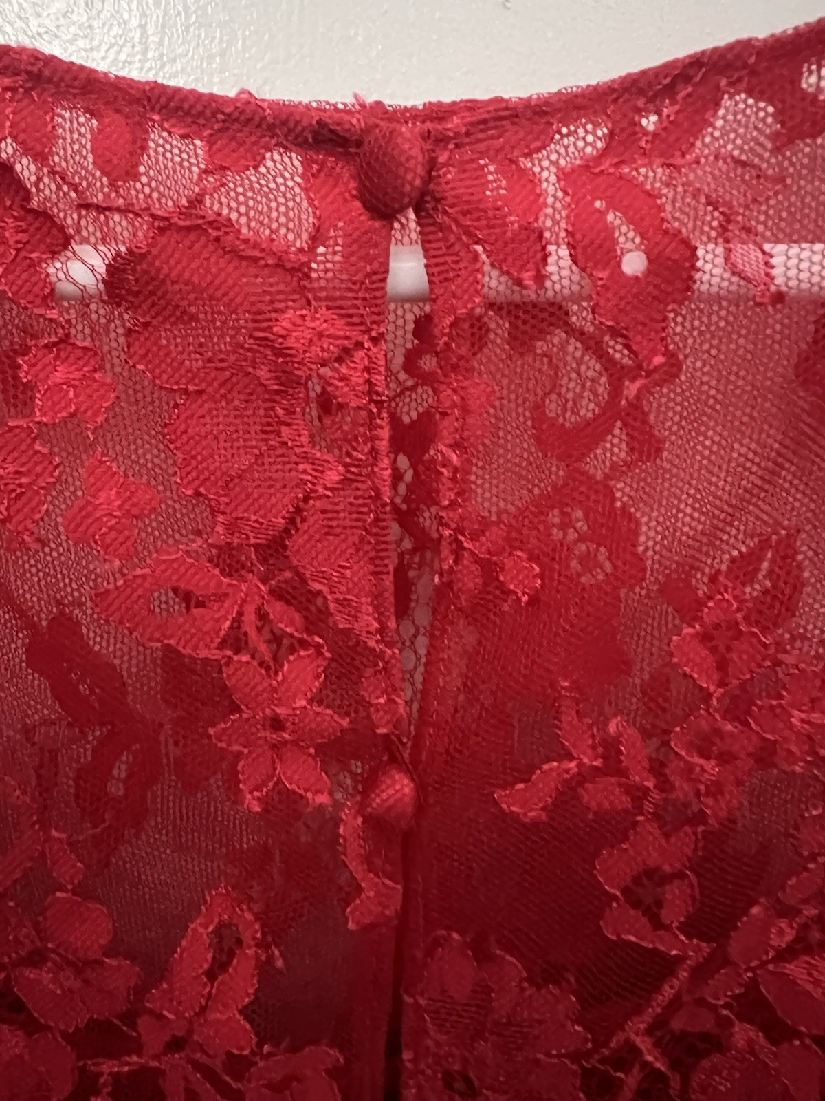 Rickie Freeman Teri Jon Red Floral Lace Dress Saks Fifth Avenue NWT Size 2