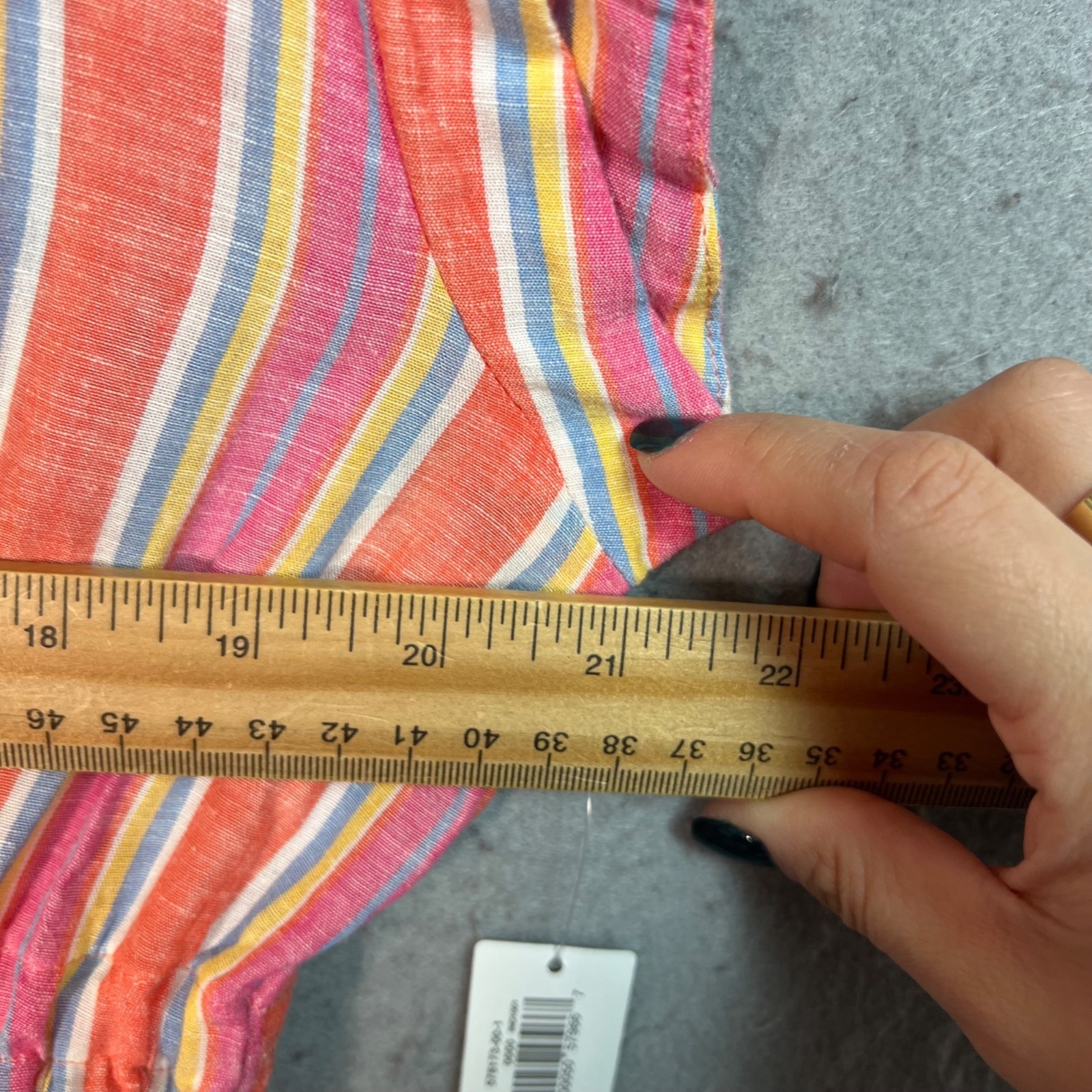 Love By Gap Womens XS Striped Multicolor Midi Dress Cotton/Modal Blend NEW!