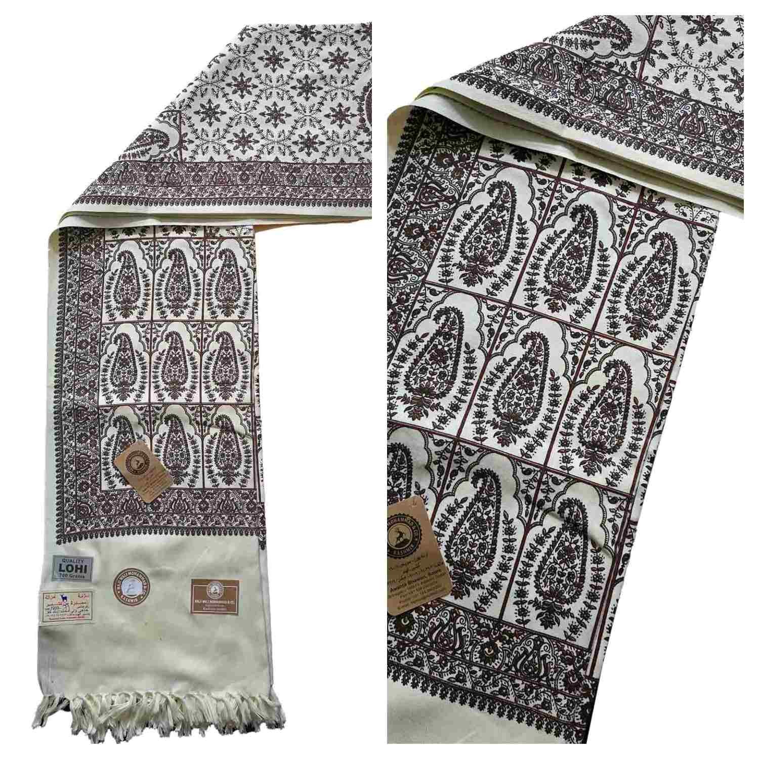 Premium Quality Yemeni Kashmiri Embroidered Shawl Parna Chadar 80″x 42″