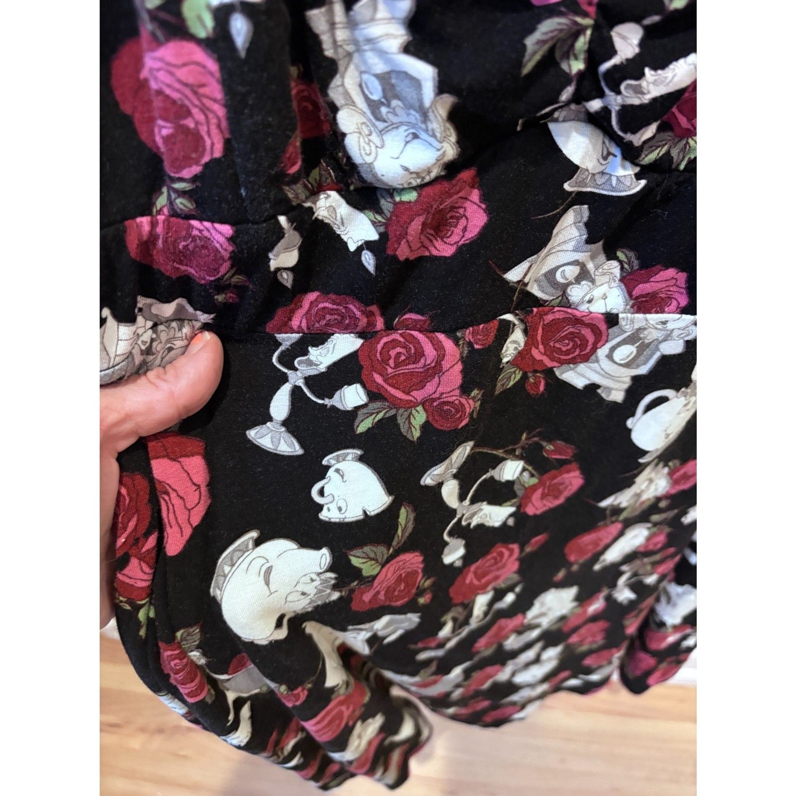 Disney Beauty and the Beast Rose Character Dress Women’s Size 4 Midi Cami