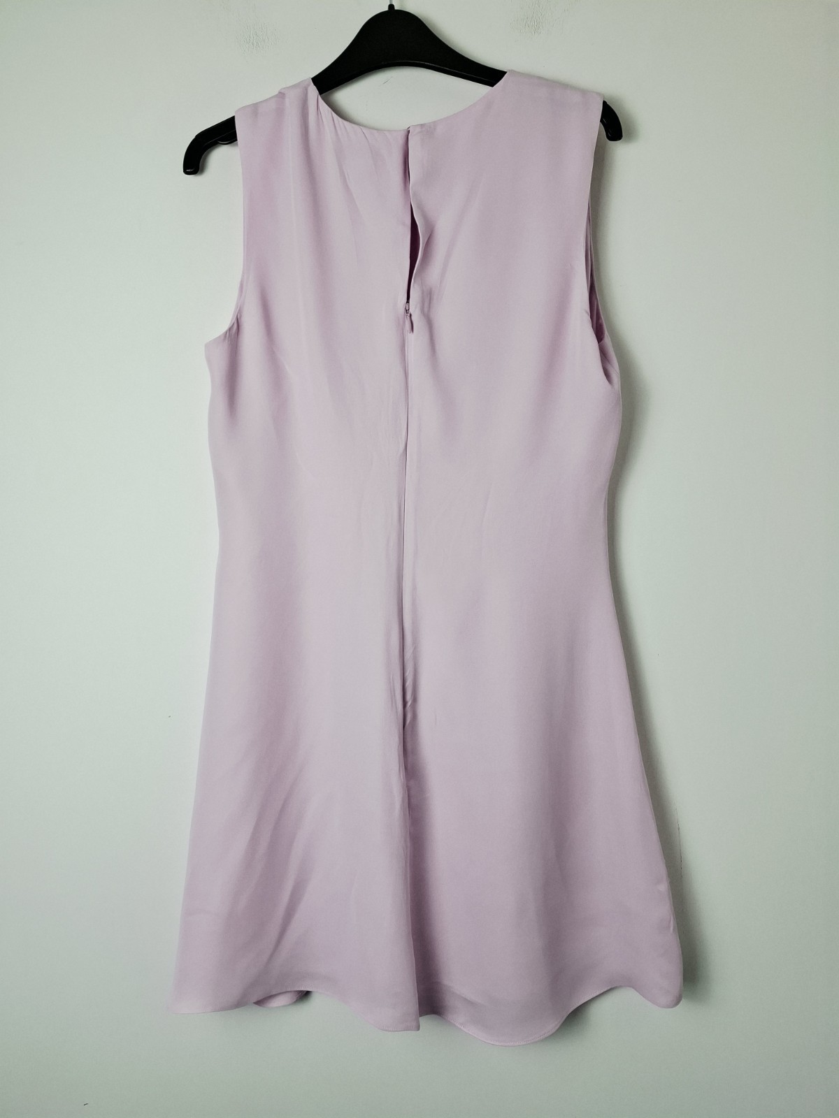 Reiss Elina Draped Tuck Mini Dress, Pale Pink – Size 10