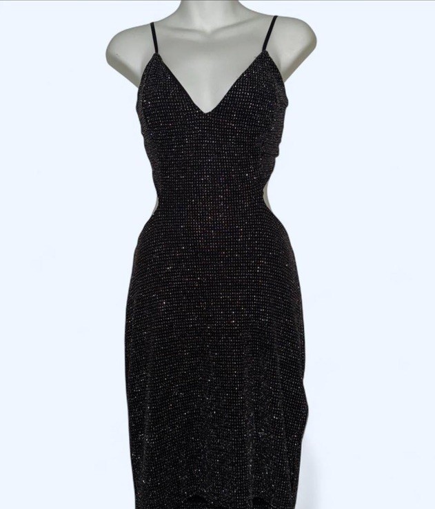 Windsor Bodycon Sparkly Dress Open Back Size Small