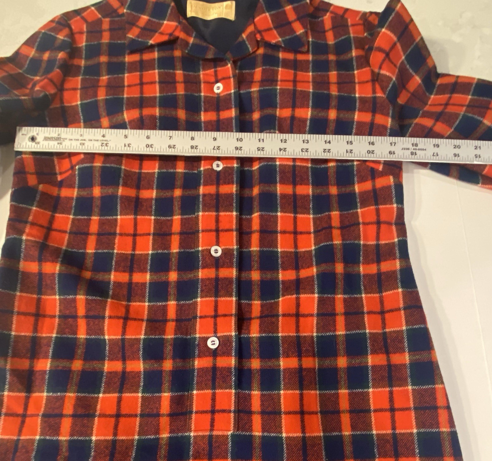 PENDLETON PORTLAND COLLECTION 100% VIRGIN WOOL LONG SLEEVE DRESS