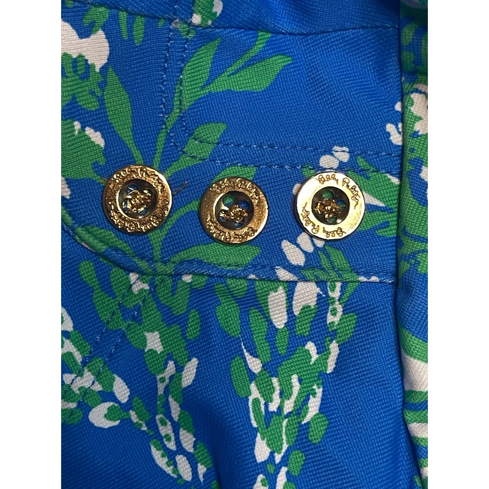 Lilly Pulitzer Seralina UPF 50+ Briny Blue A Bit Salty Engineered Dress S