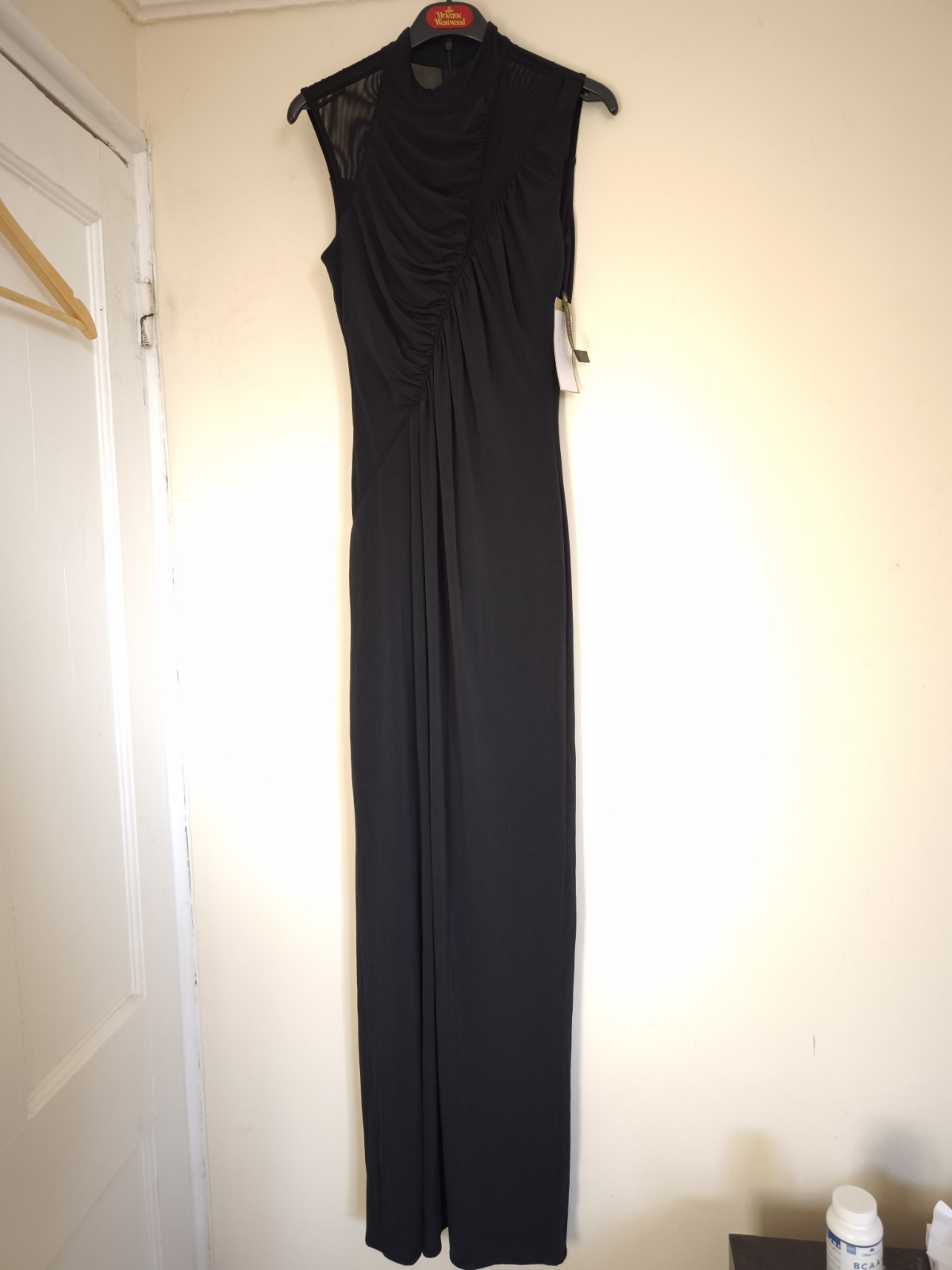 Coast Black Slinky Dress 12 Stretch Party Wedding Occasion