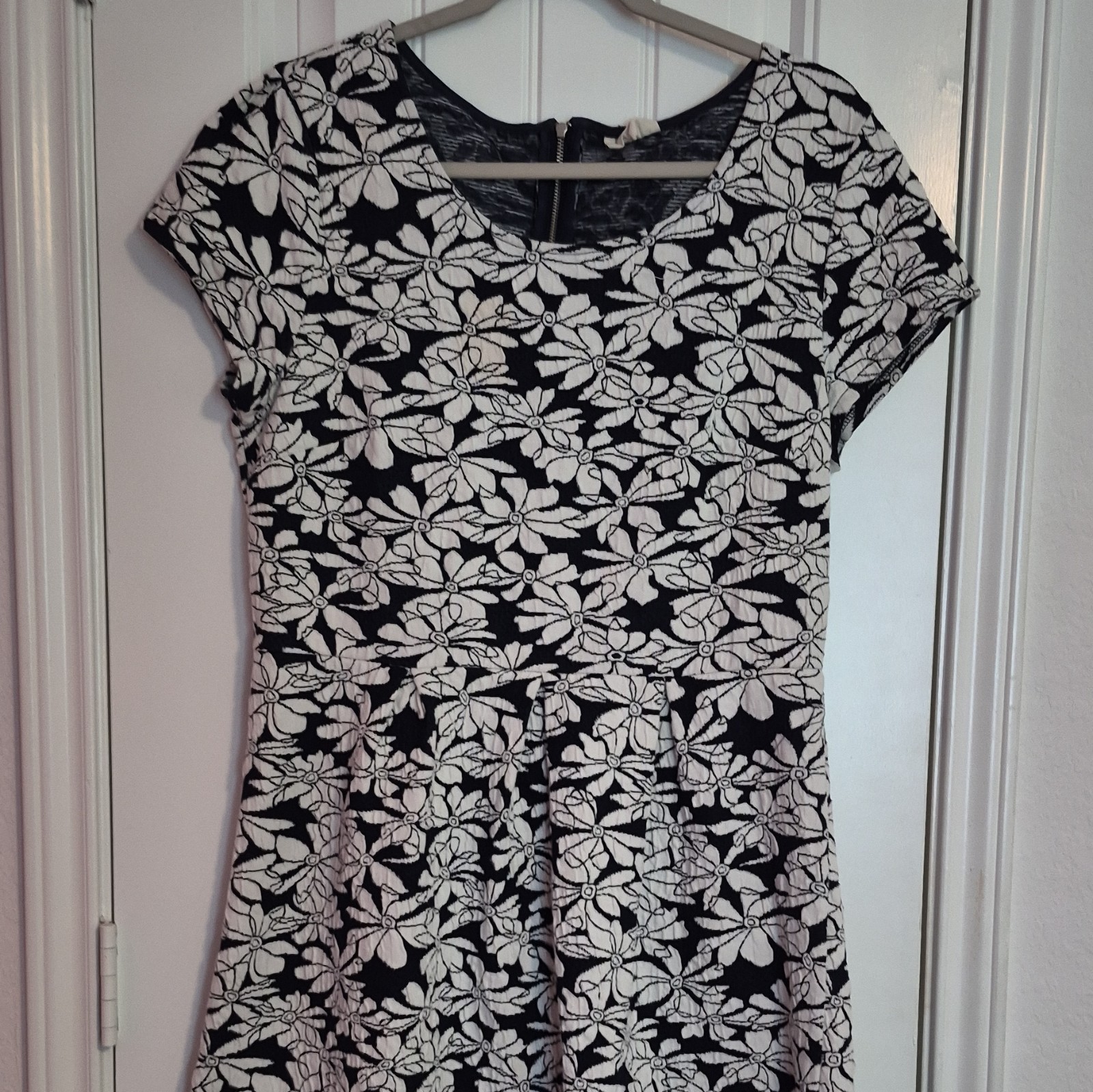 ​Maison Jules Daisy Fit Flare Dress Extra Large Boutique Casual Office Navy XL