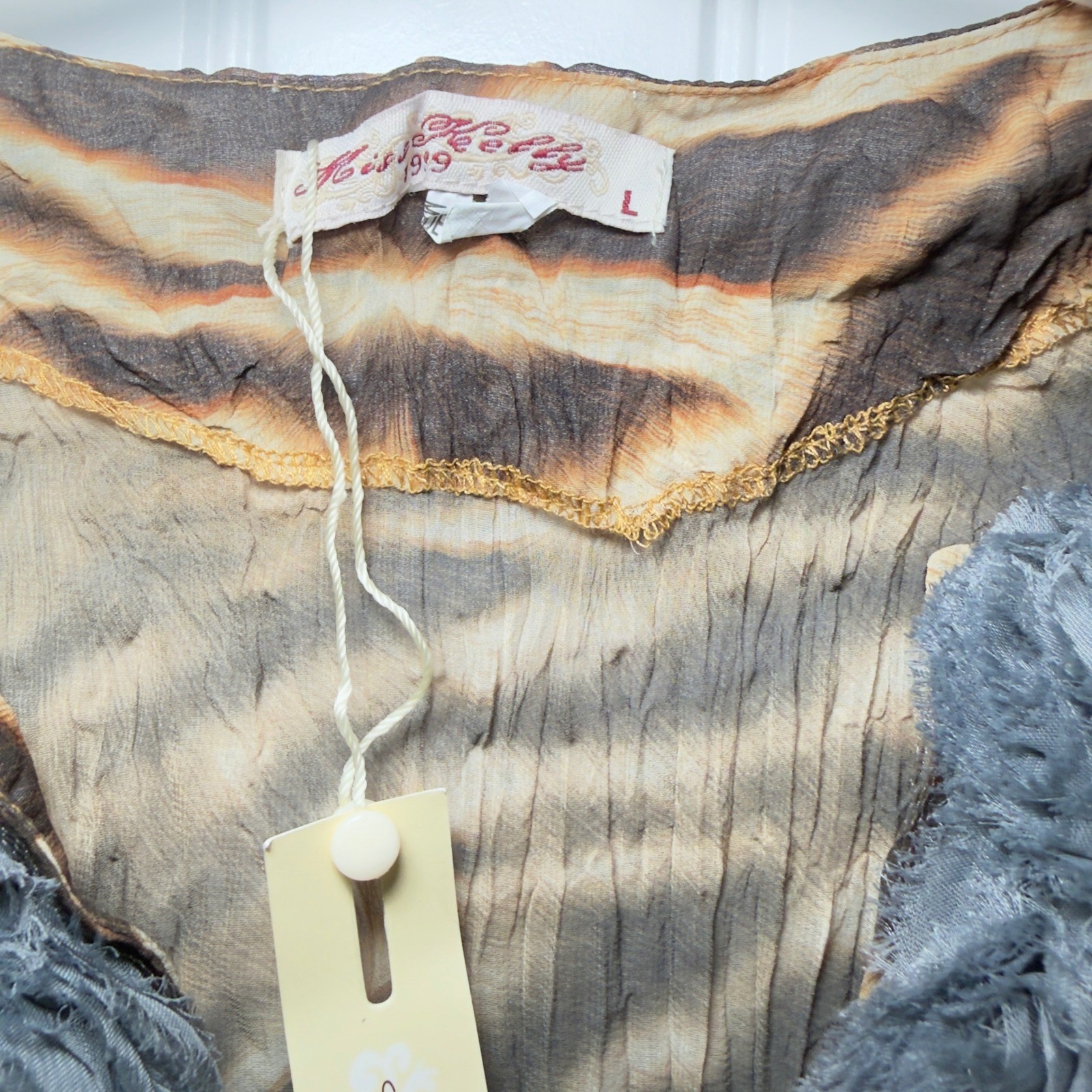 Miss Kelly 1999 Large Animal Print Boho Mob Wive Aesthetic Indie Sleaze Dress