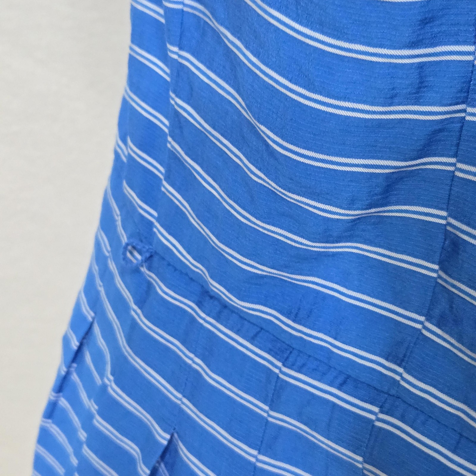 Covington Dress Womens 6 Striped Sleeveless Shirt Pocket Casual Summer Sundress