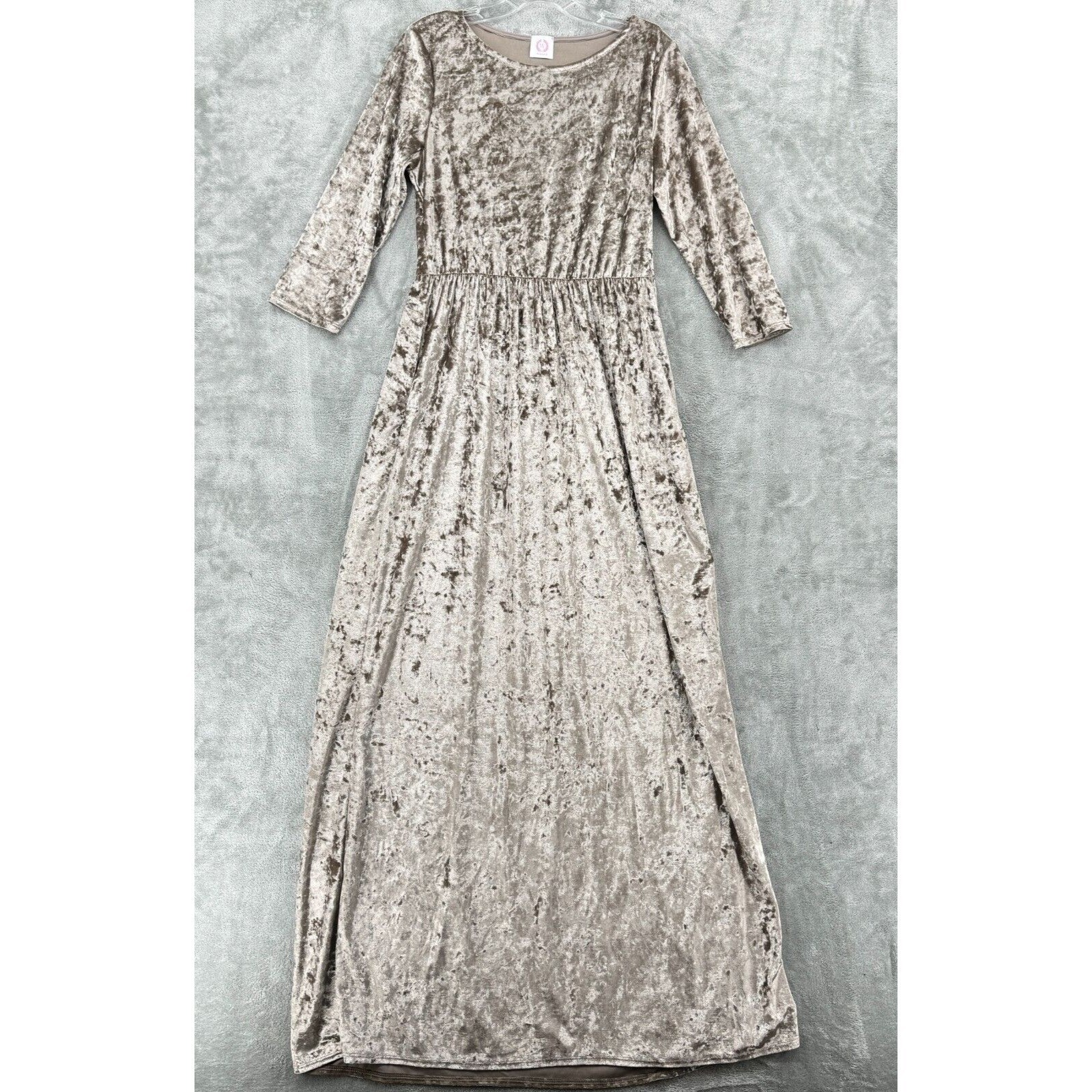 Wanna B Dress Womens Small Crushed Velvet Stretch Wimsigoth Witchy Fairy Grunge