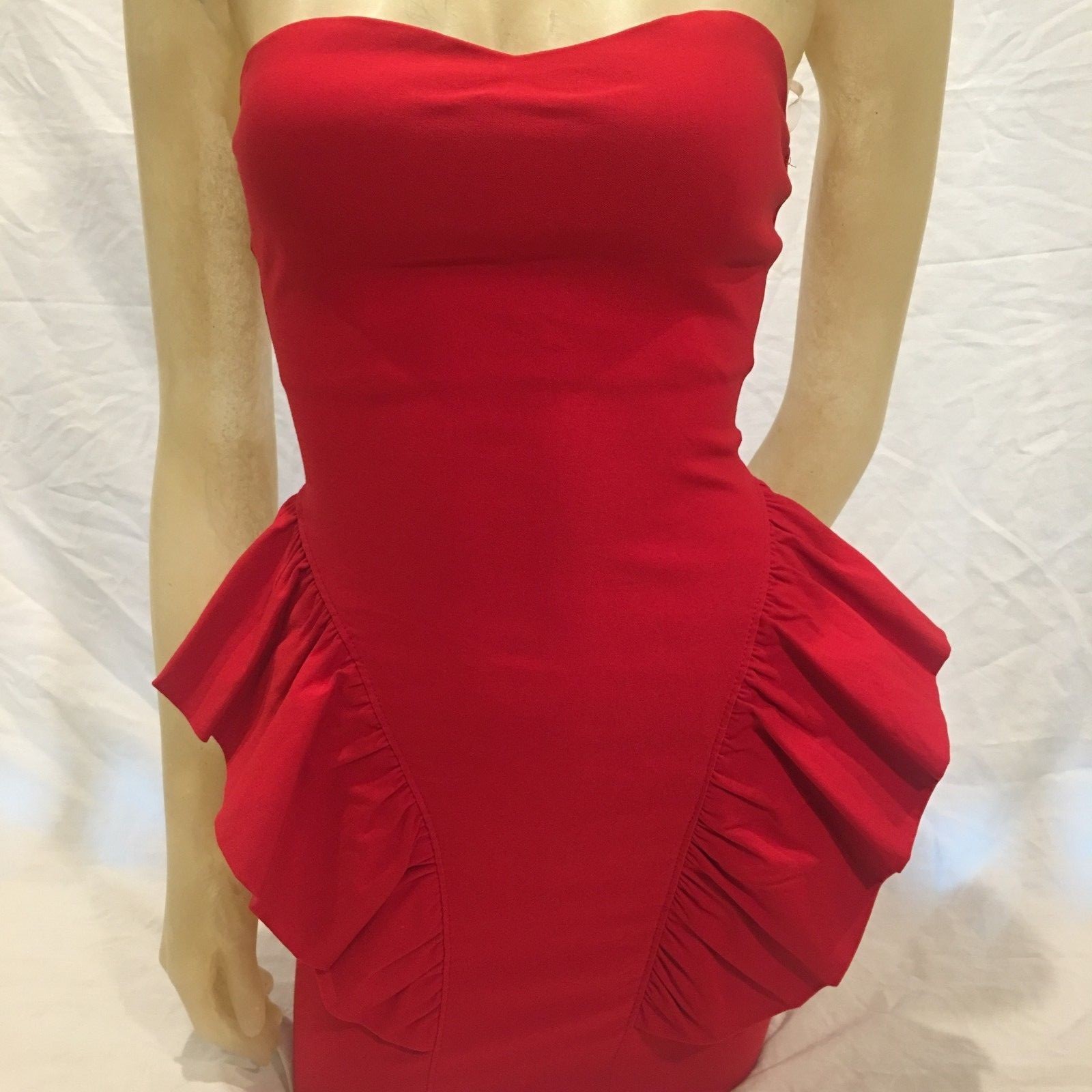 Valentine Sexy Red Sleeveless Bandage Bodycon Party Cocktail Club Mini Dress