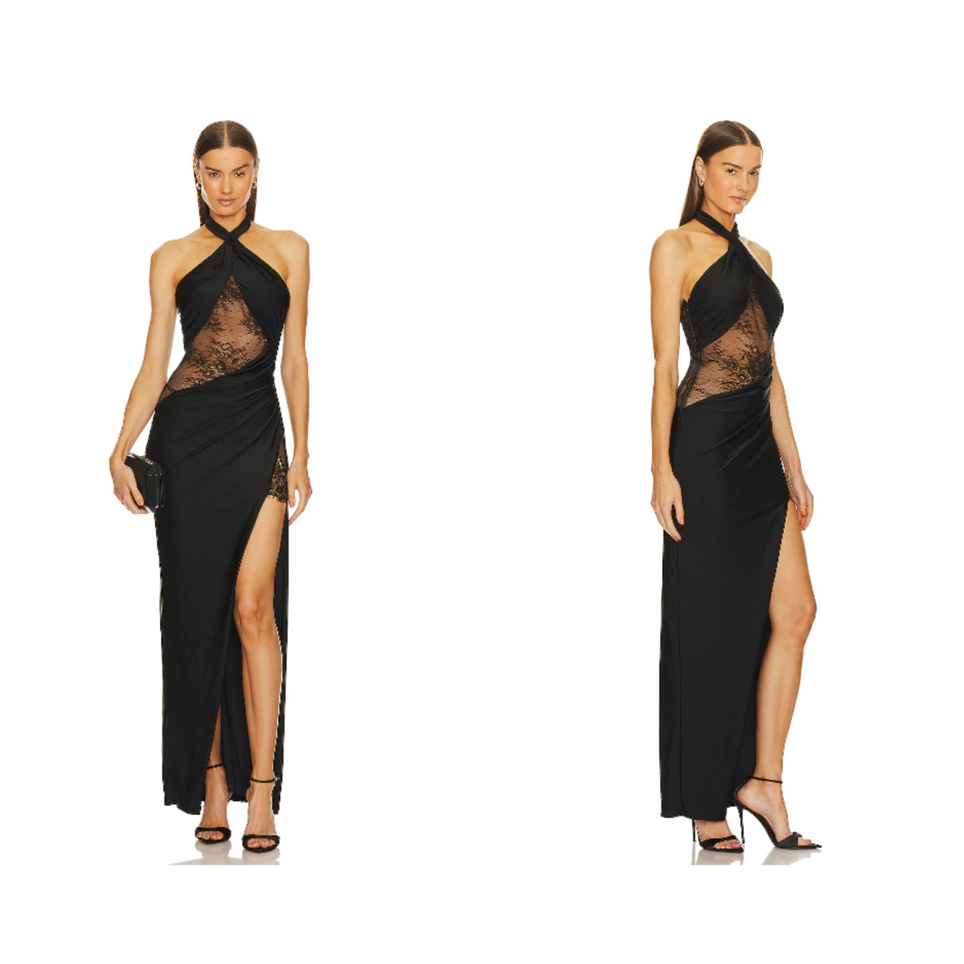 Michael Costello x REVOLVE Josephine Gown in Black (SIZE XS)