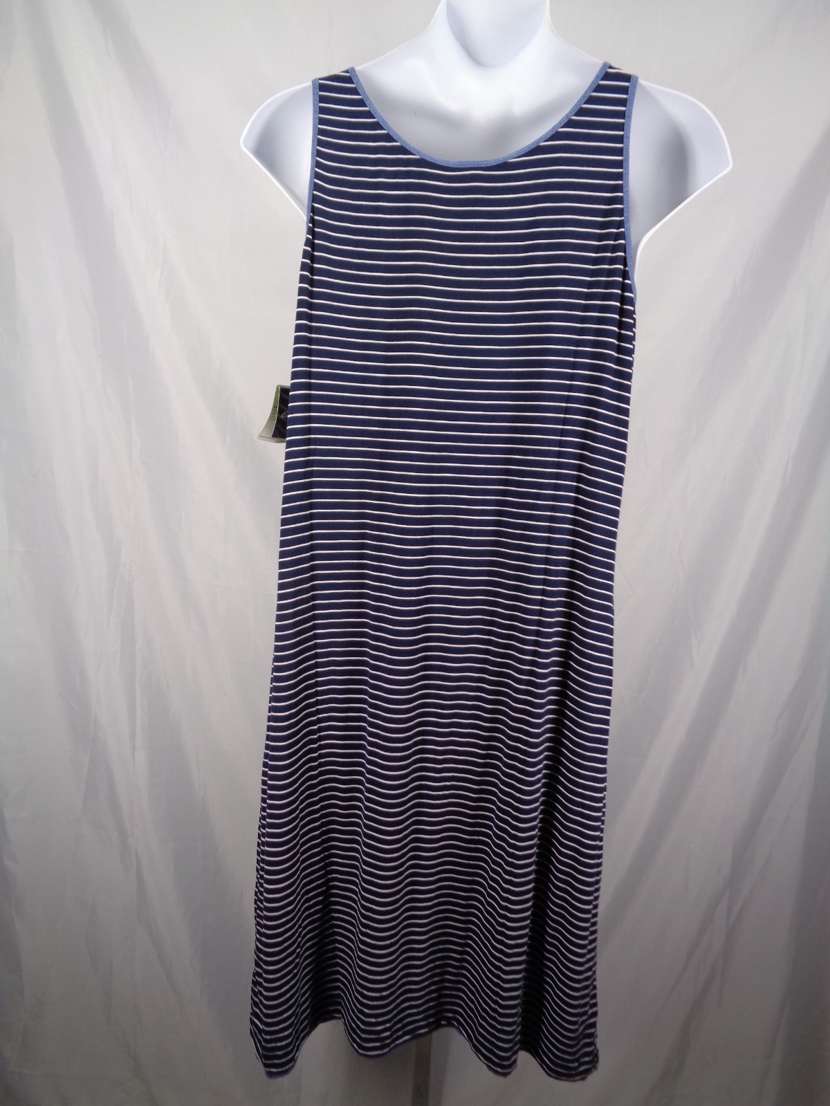 Eddie Bauer Stripe Solid Reversible Tank Dress Size XXL Tall T2XL New Defect