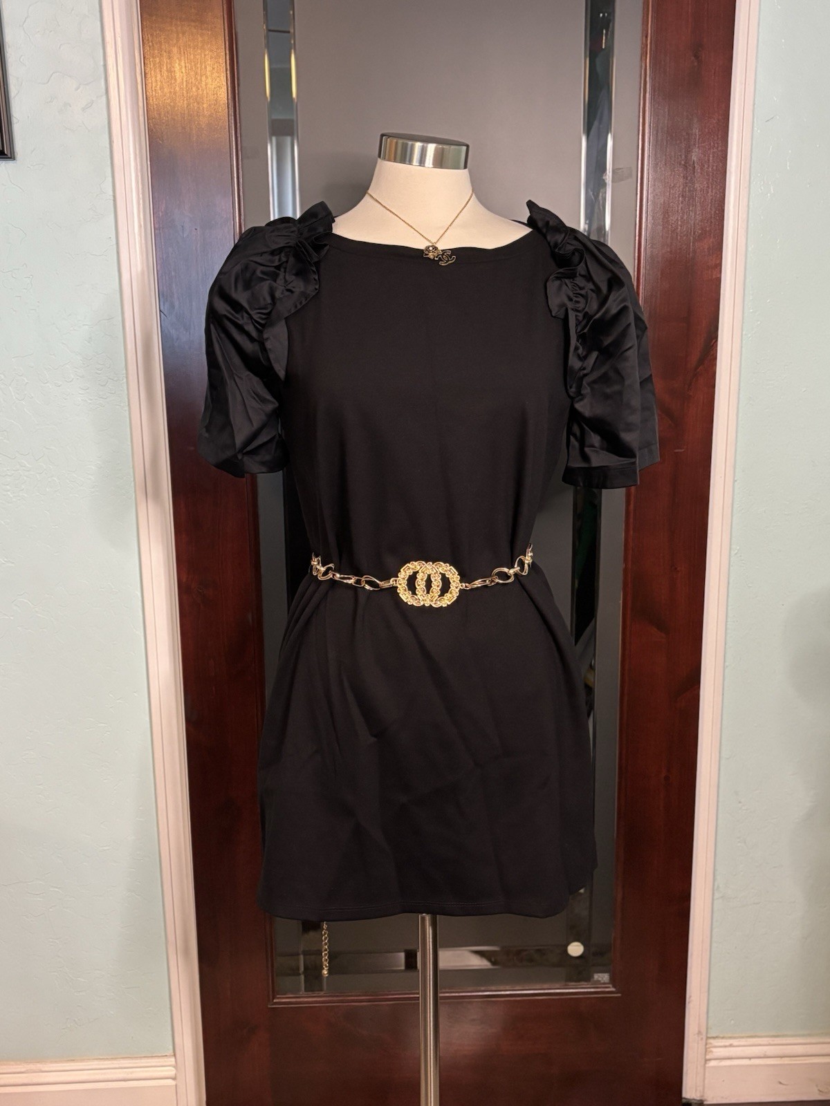 New Adeam LUXURY BRAND Women’s Black Versatile Dress LBD Size Large Style 4894