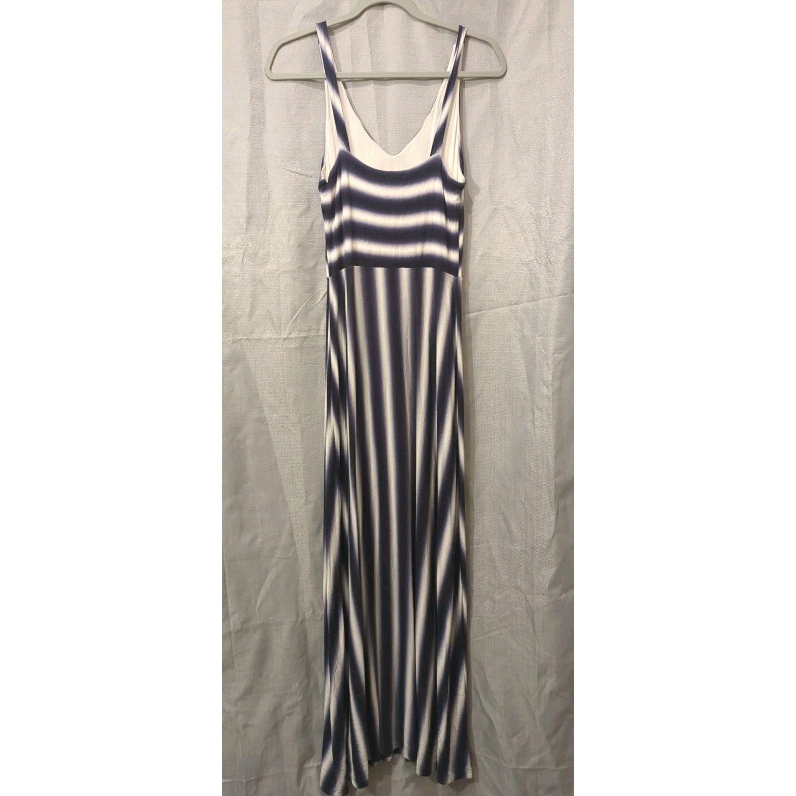 GAP striped Maxi Dress womens S Beach drape garden party coastal boho Hippie