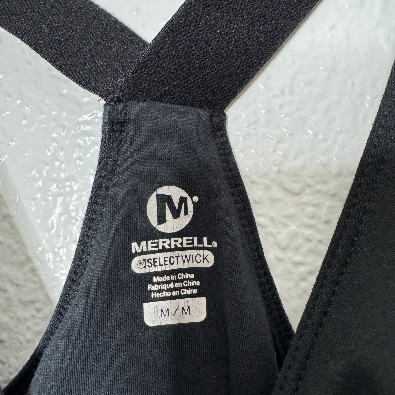 Merrell Select Wick Womens Black Racerback Active Athletic Dress Womens Medium