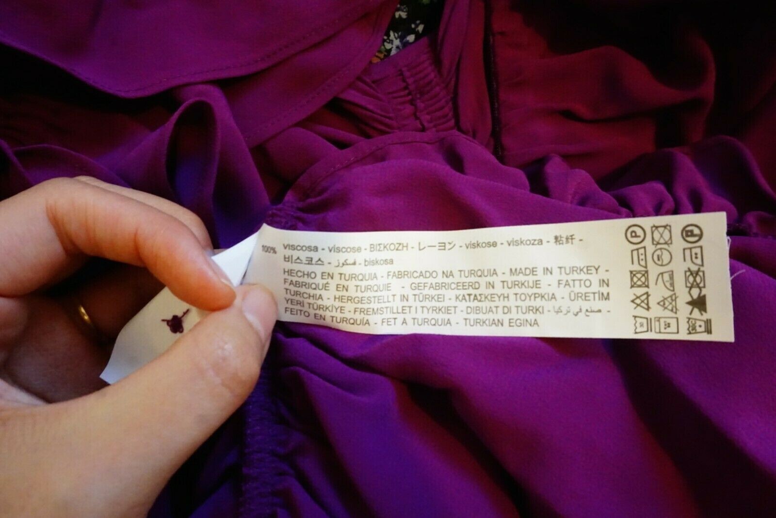Zara Mini Draped Dress V-Neck Wide Ruffled Straps Skirt Purple S BNWT
