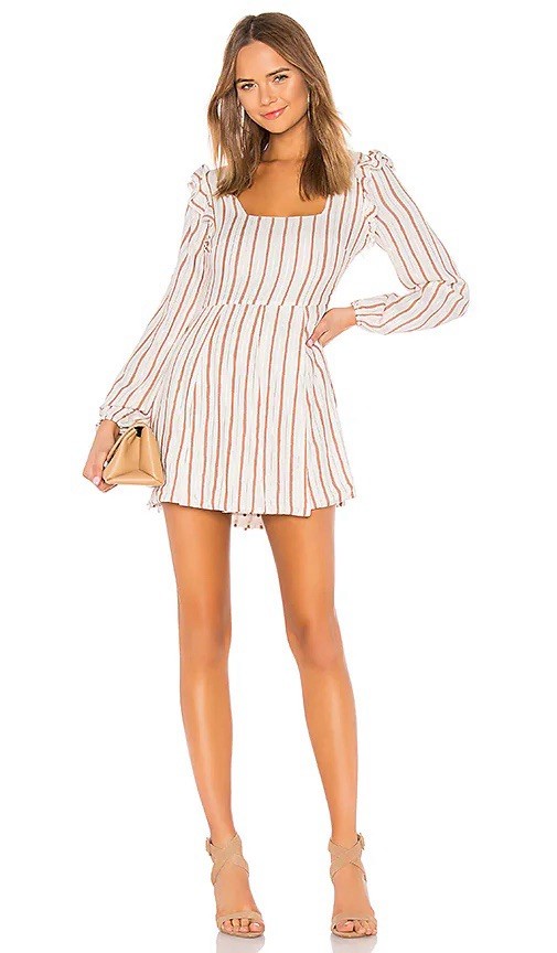 Revolve Tularosa Burnt Orange Blaine Dress Size S TULA-WD620 $158