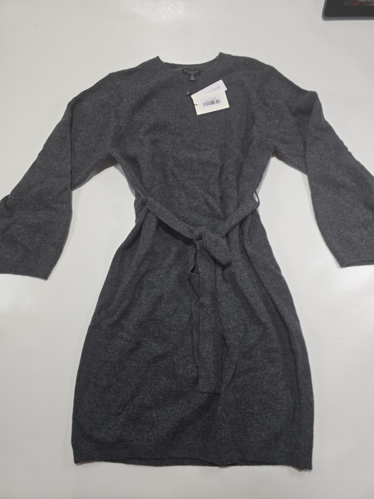 Current Air Los Angeles Sweater Dress Gray SZ LP NWT