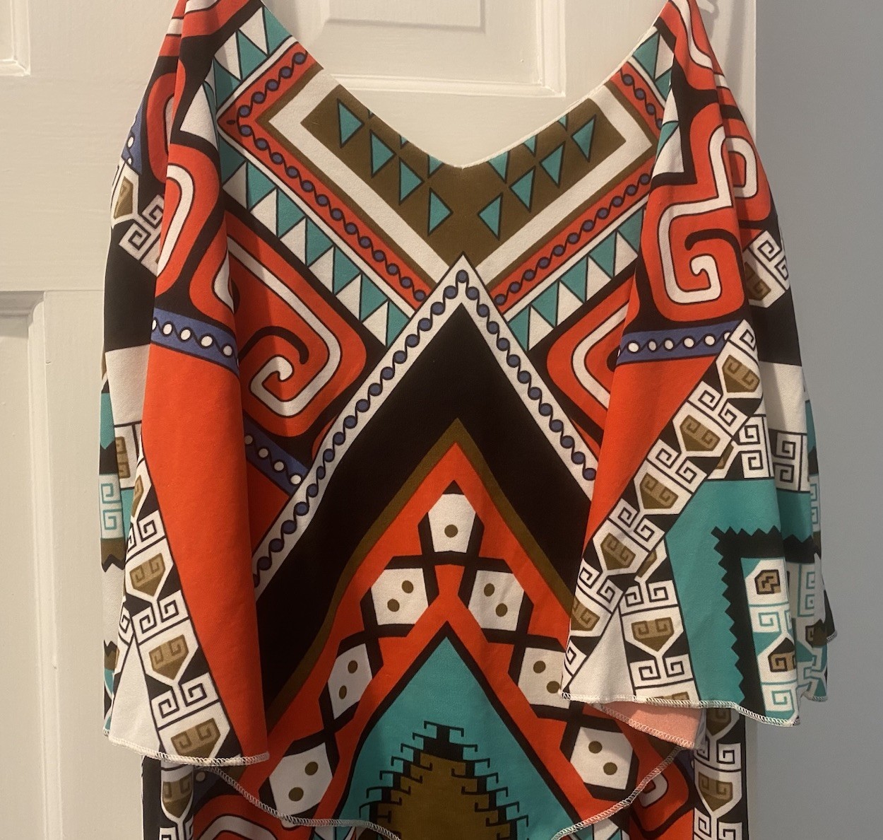 MAGIC Boho Tribal Maxi Dress M Medium Med Long Colorful flowy hippie Geometric