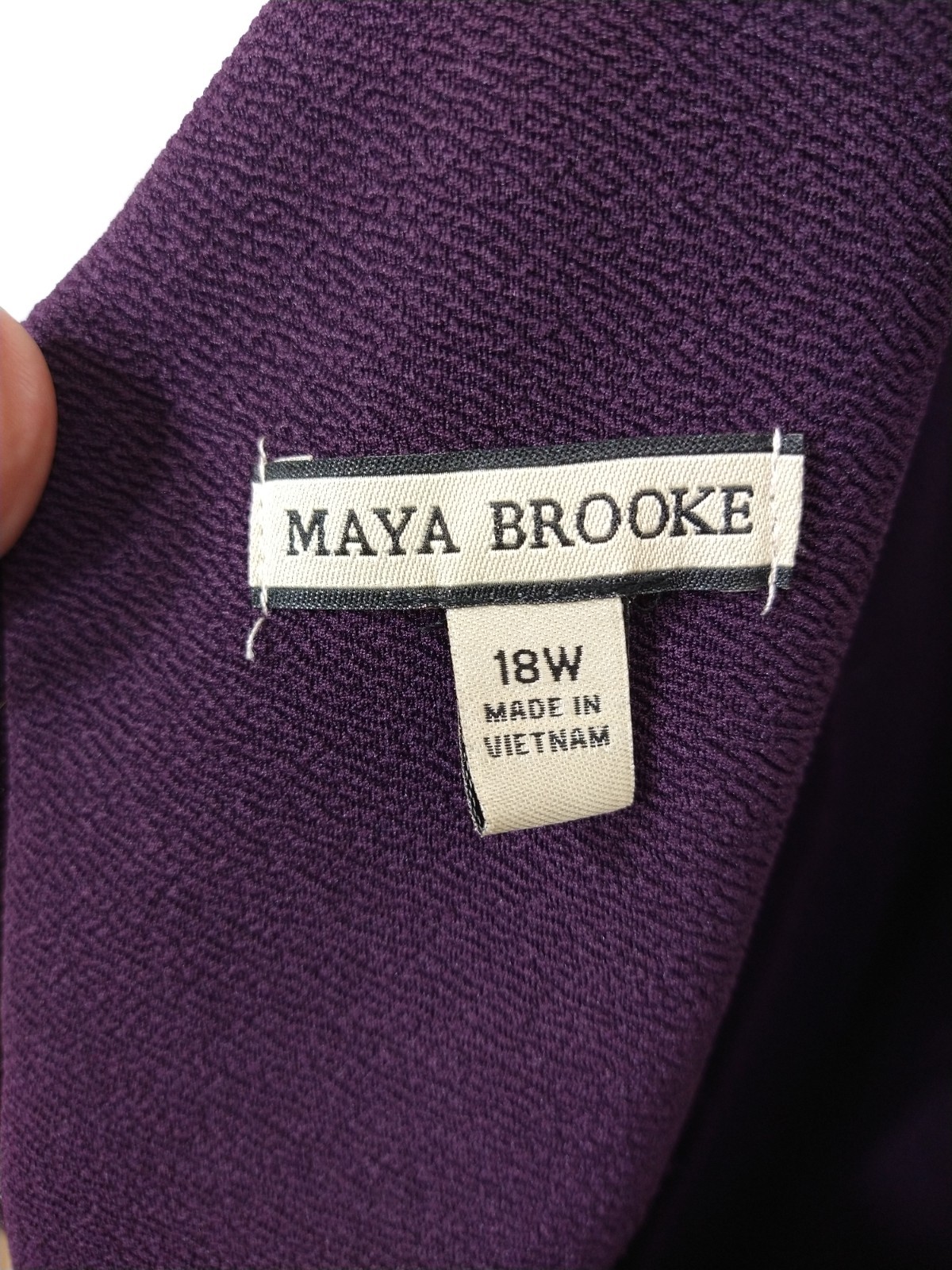 Embellished Versatile Evening Party Travel Maya Brooke Purple Sheath Dress 18W