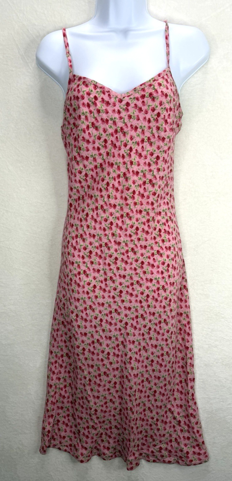 XOXO Dresses Y2K Roses Floral Midi Slip Dress Size 9 USA