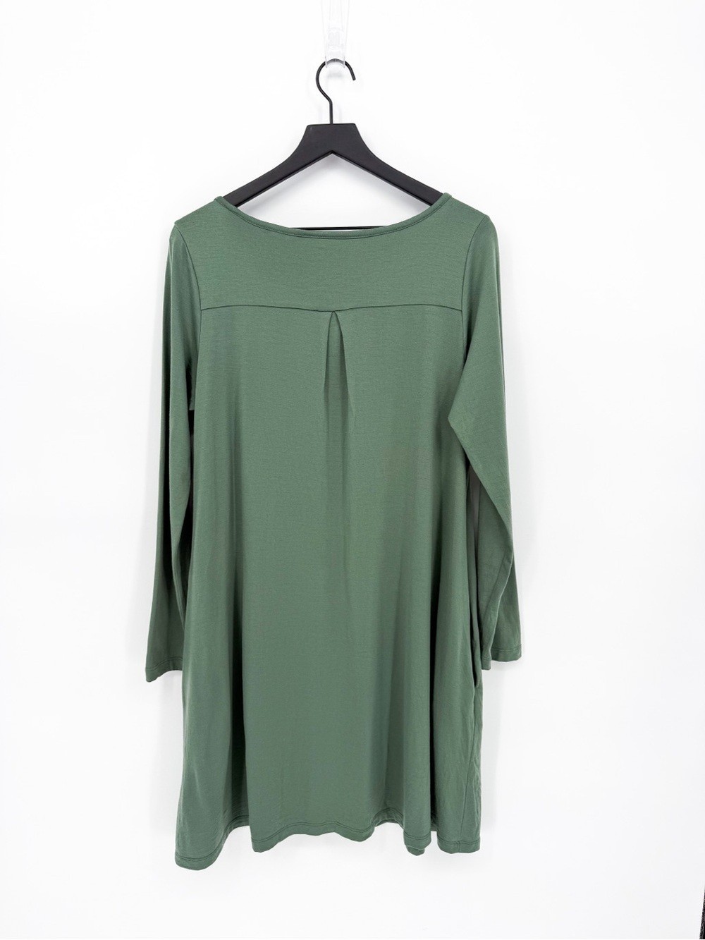Wool& Women’s Large Rowena Merino Wool Swing Dress Sage Green