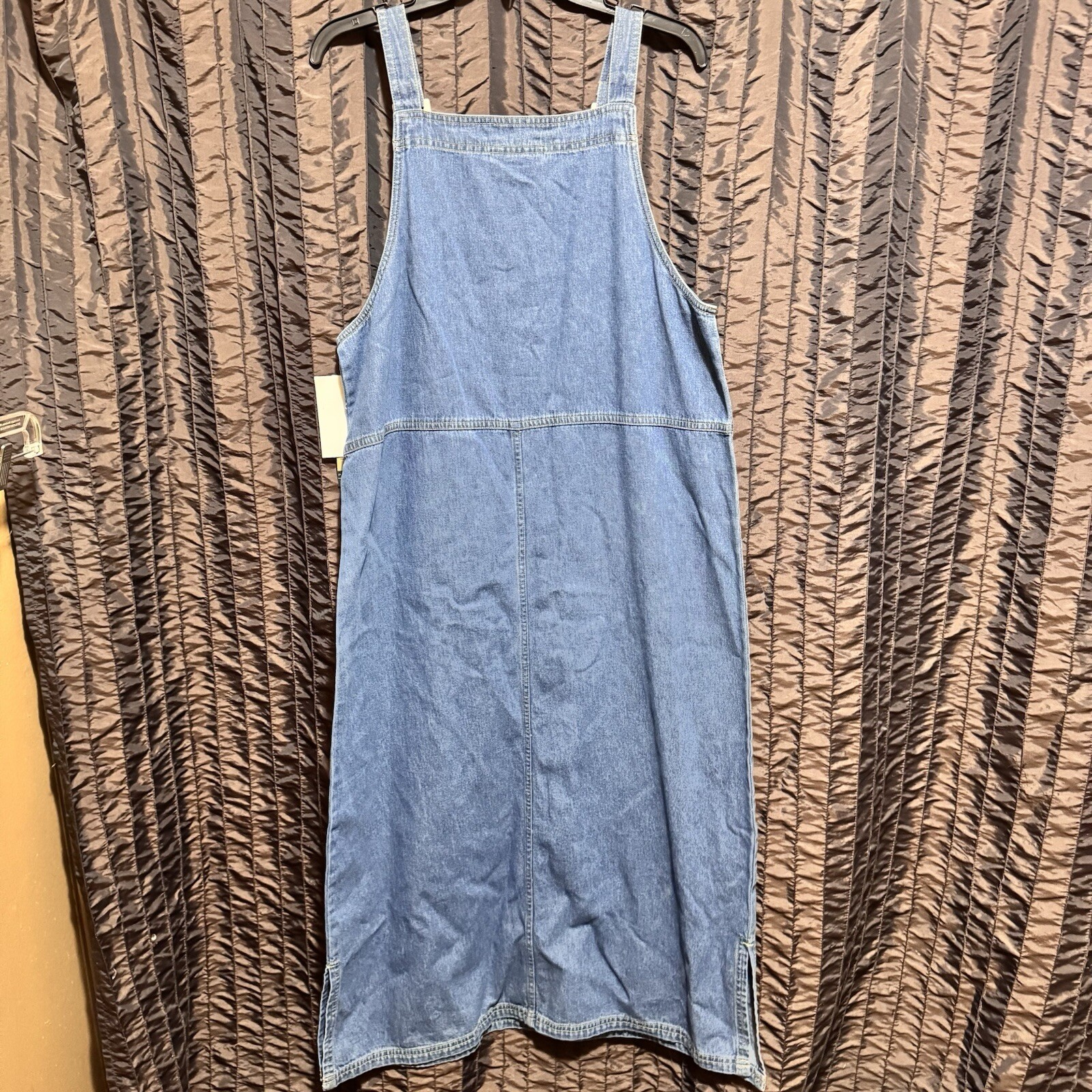 Sag Harbor Sport Petite Light Wash Denim Jumper Women’s Petite M Pockets Vintage