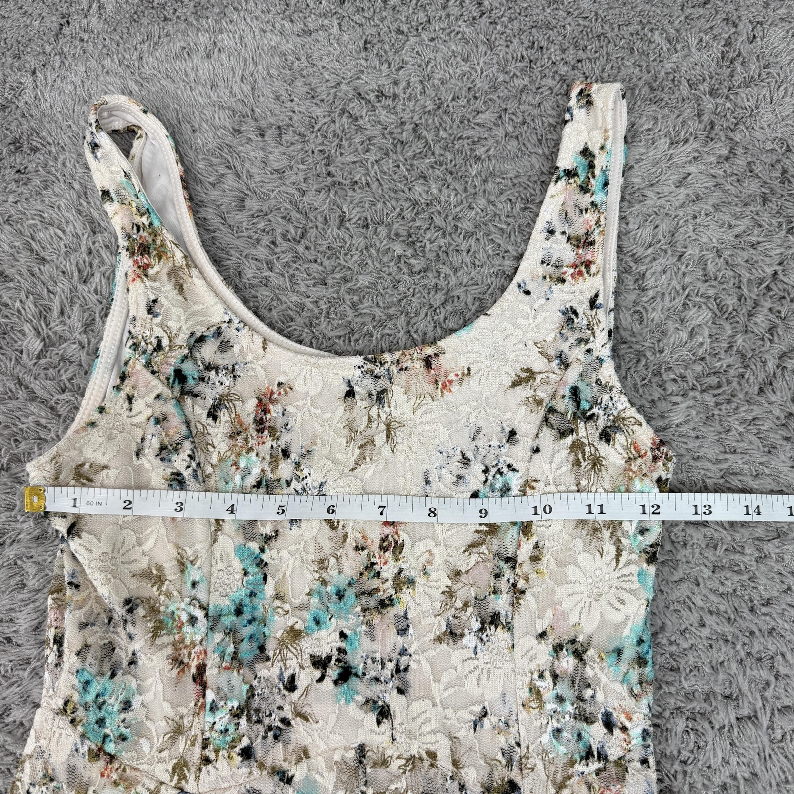 Disney Cinderella Dress Womens XS Multicolor Lace Floral Fit & Flare Princess