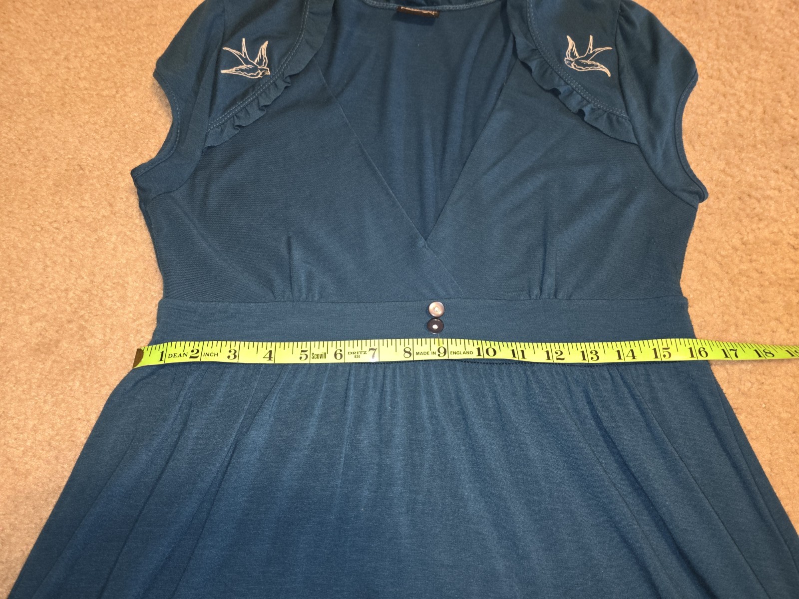 Rock Steady Pretty Retro Glam Dress–Large(see pics for measurements)