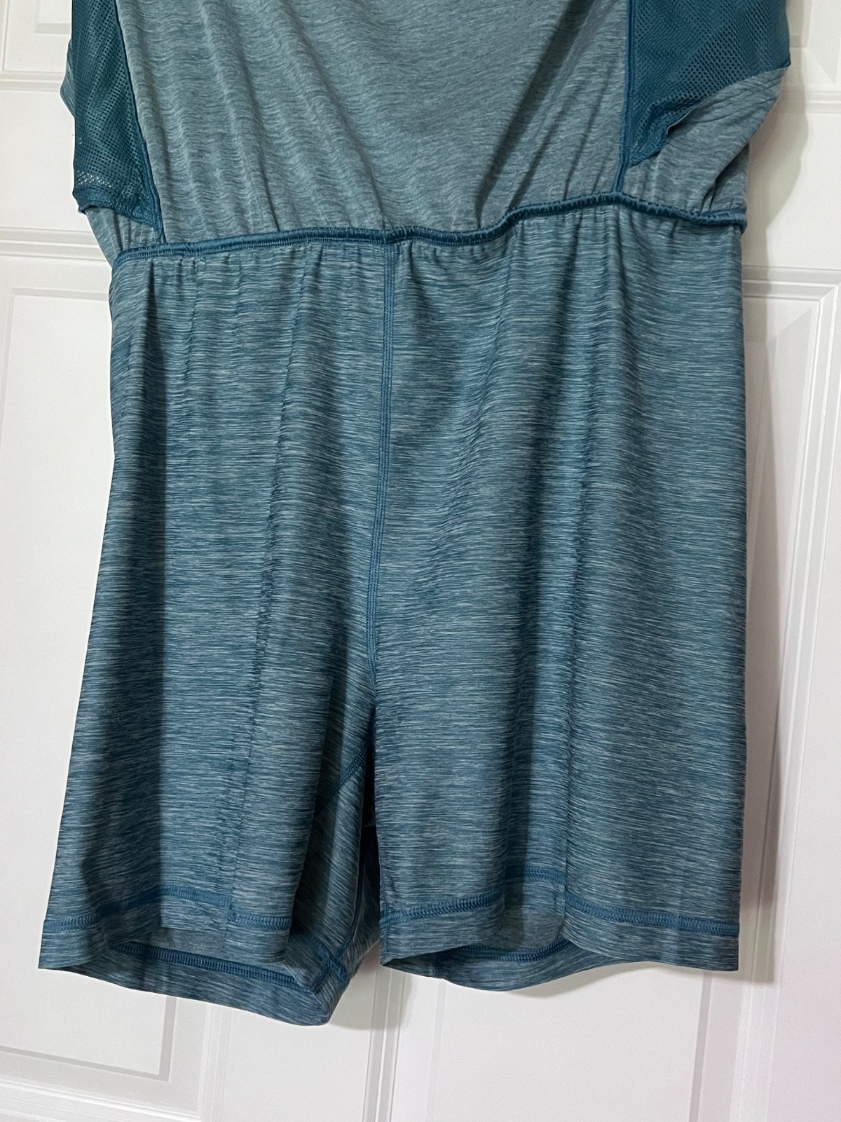 Duluth Trading Co Armachillo Cooling Knit Dress in Turquoise Size L Sleeveless