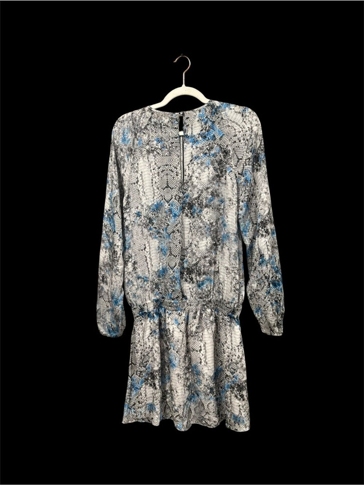 Ramy Brook Jeannie snakeskin 100% silk mini dress size Small