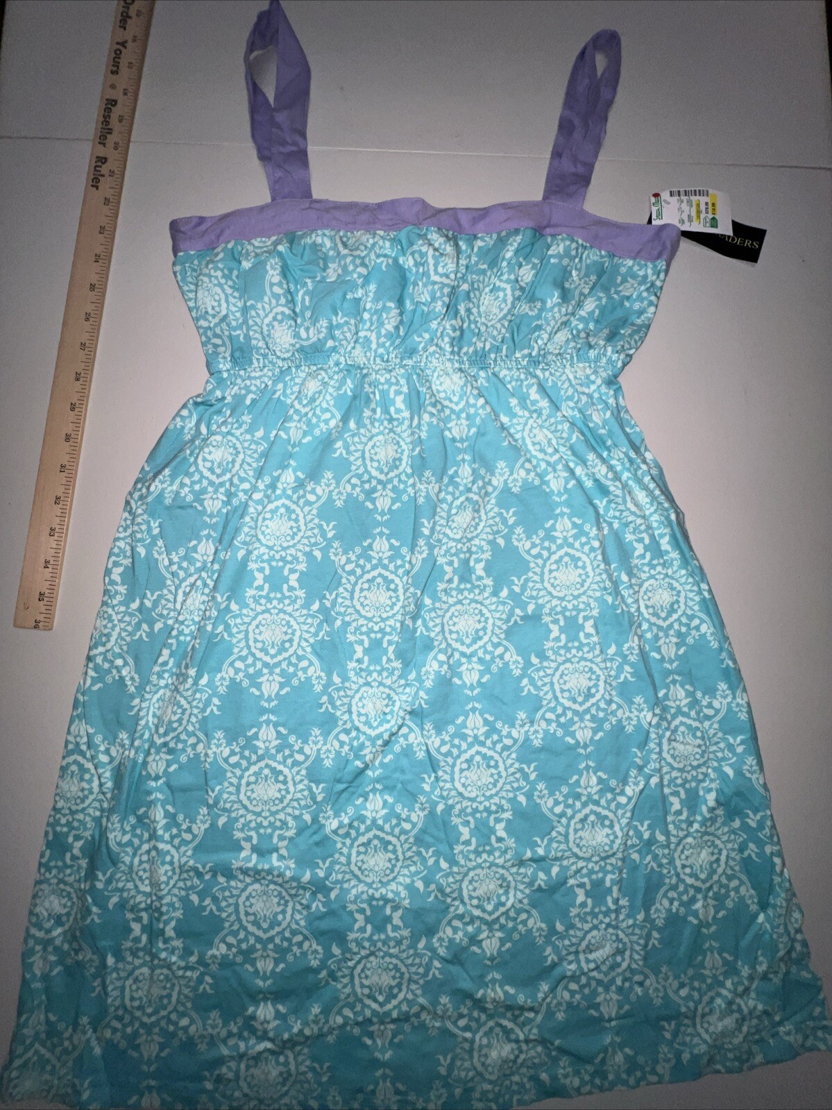 Bamboo Traders Dress Women’s Medium 100% Cotton Sleeveless Tropical Vacation NEW