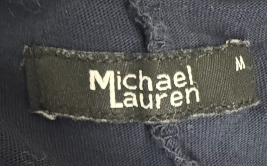 Michael Lauren alvarez spaghetti strap maxi dress size medium navy blue