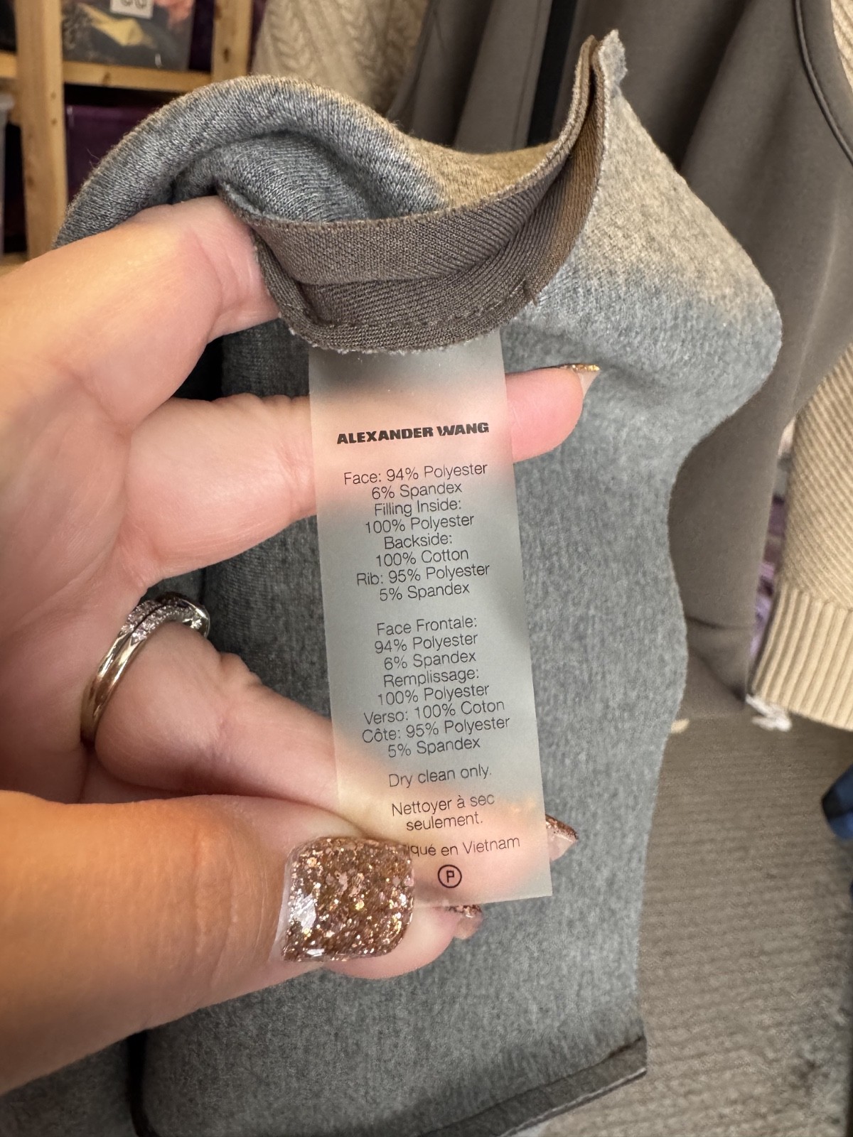 T By Alexander Wang Olive Taupe Neoprene Sleeveless A-Line Dress Size Medium
