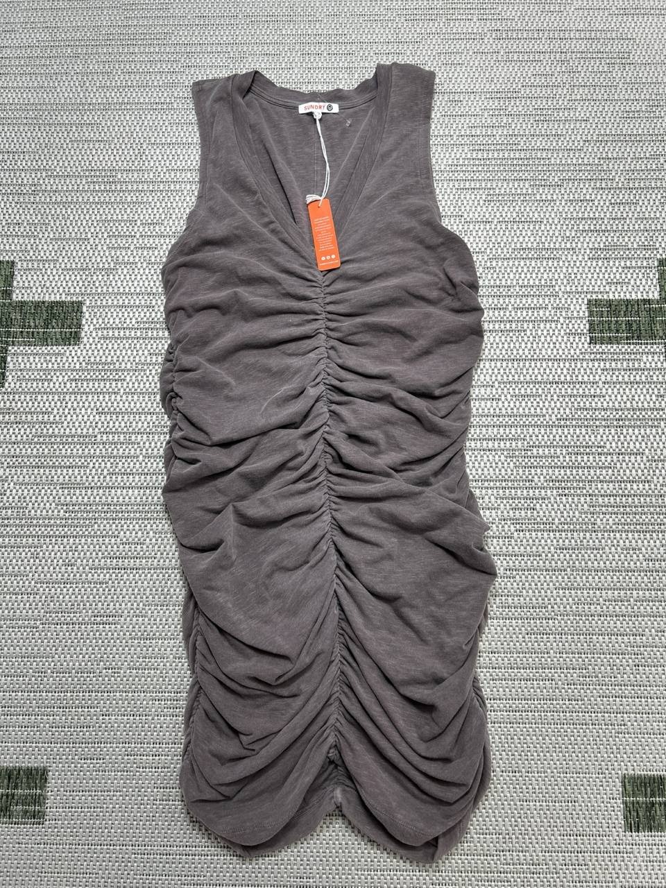 Sundry Dress Womens 4 Gray Cotton Blend Bodycon New