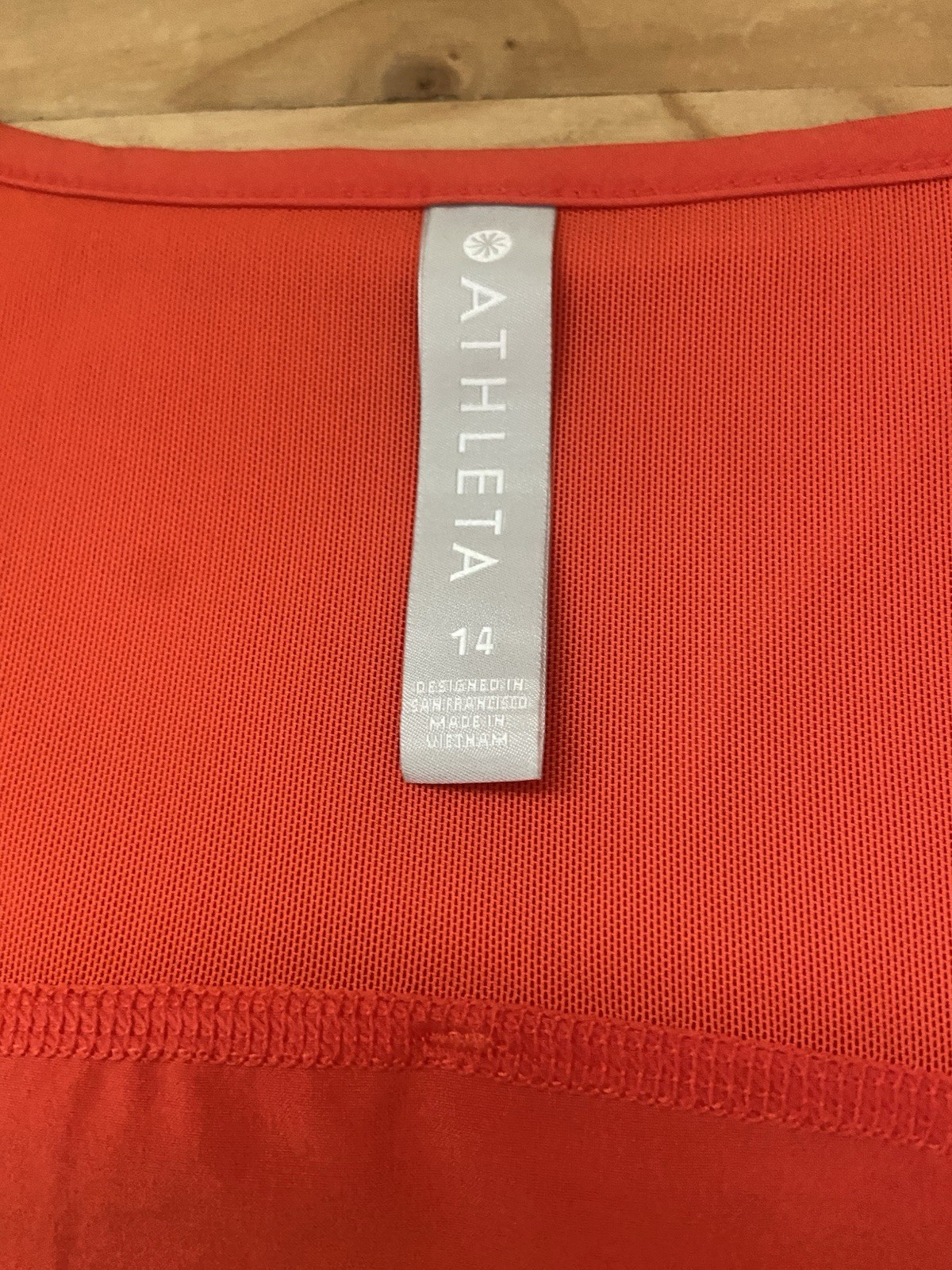 NWT $98 Athleta 14 Expedition Skort Dress In Vermillion Orange