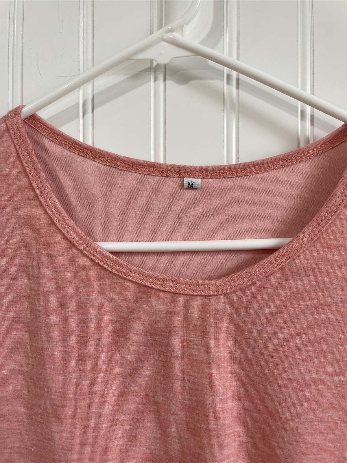 Womens Unbranded Medium Heathered Peachy Pink Tank Top Dress Lined