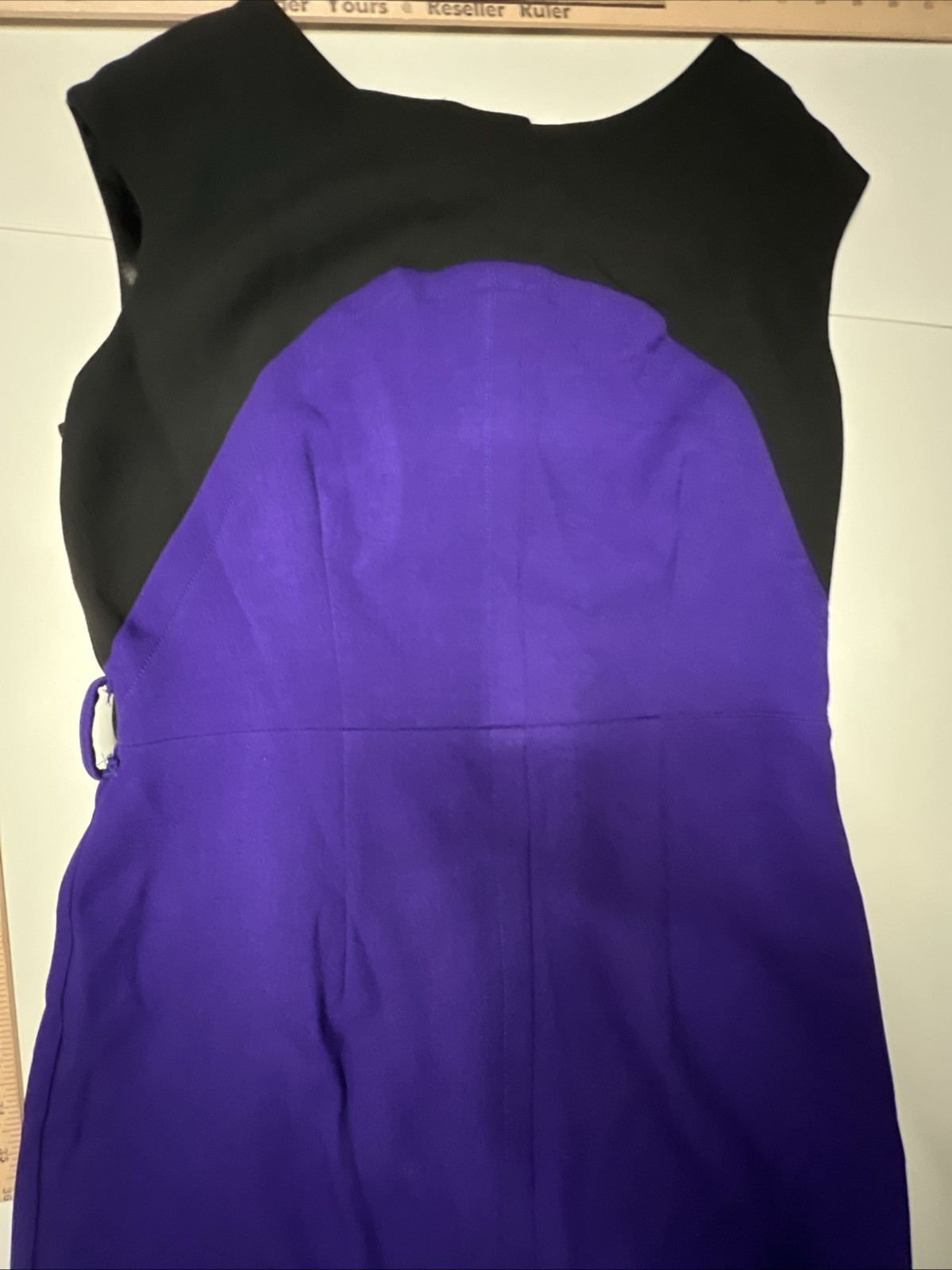 Alilly original dress Medium sleeveless purple black knee length lined stretch