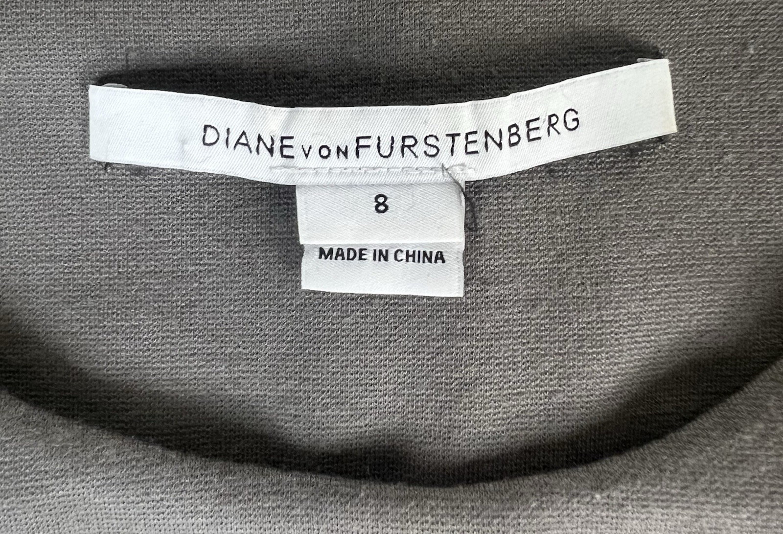 DVF Diane von Furstenberg Gray Blue Green Colorblock Sheath Dress 8 Bodycon Zip
