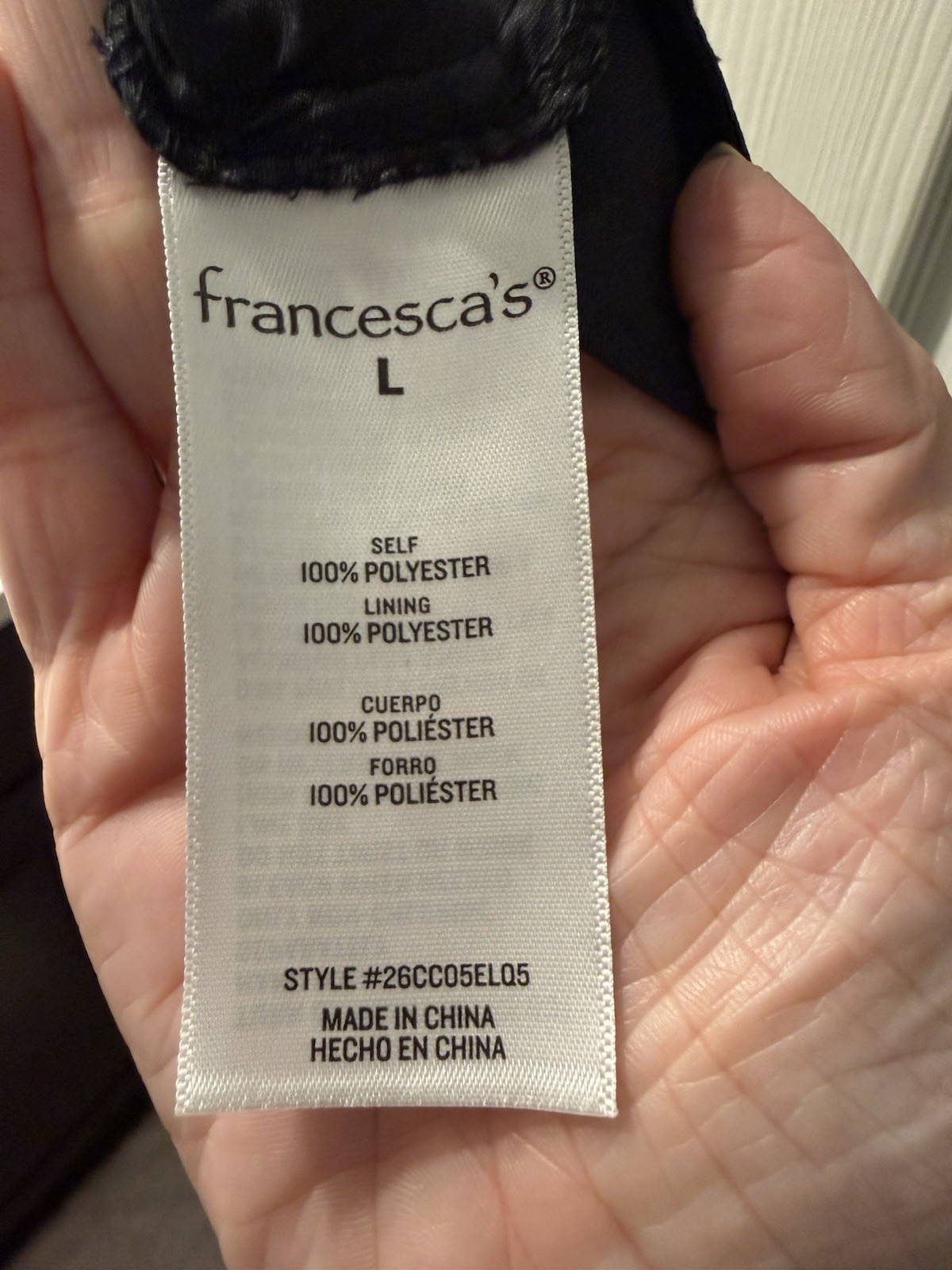 mi ami for francesca’s Black Ruffle Sleeve A-Line Dress Scoop Neck Size L