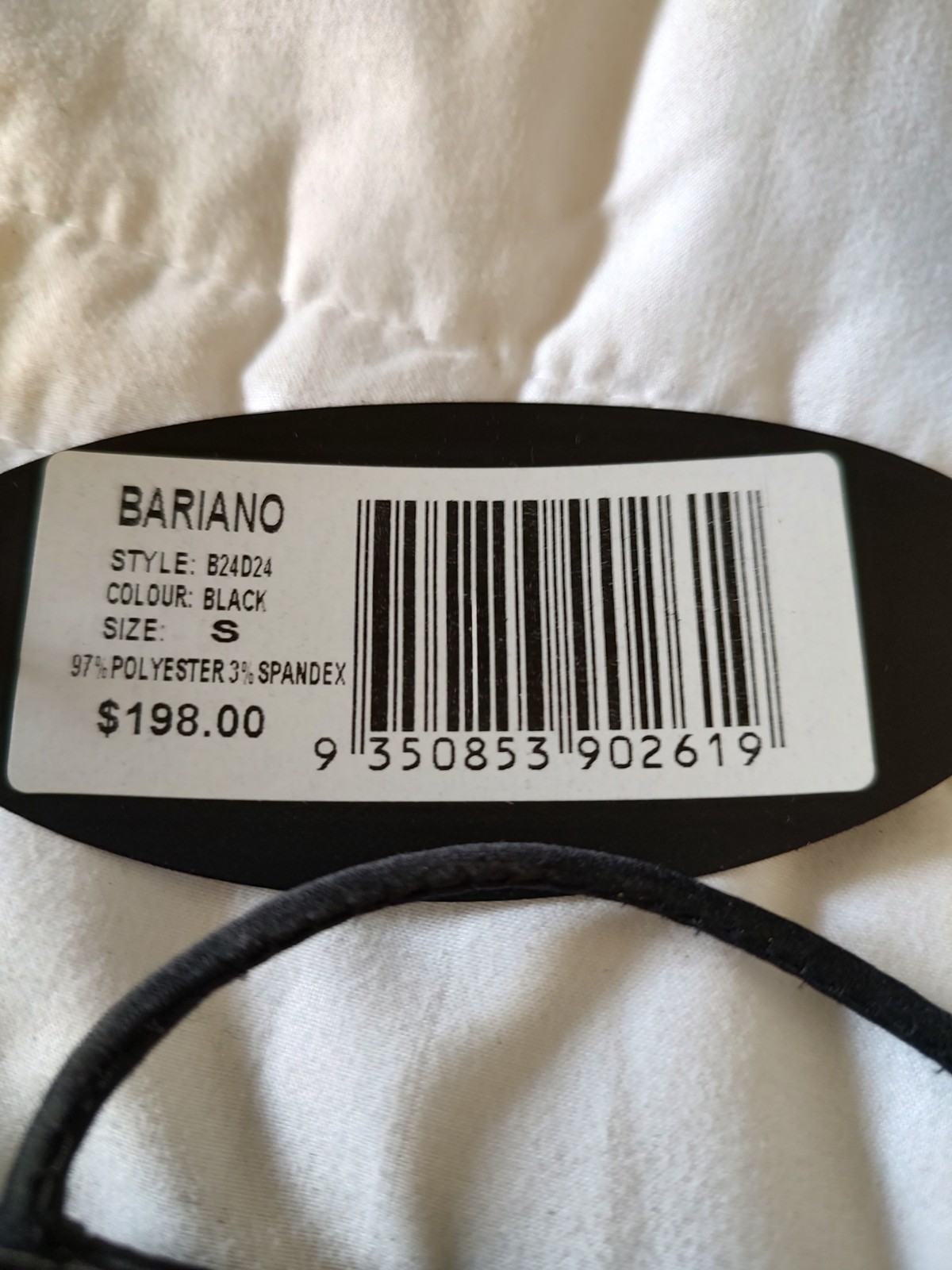 Bariano Black Spaghetti Strap Formal Gown – New with Tags – Small