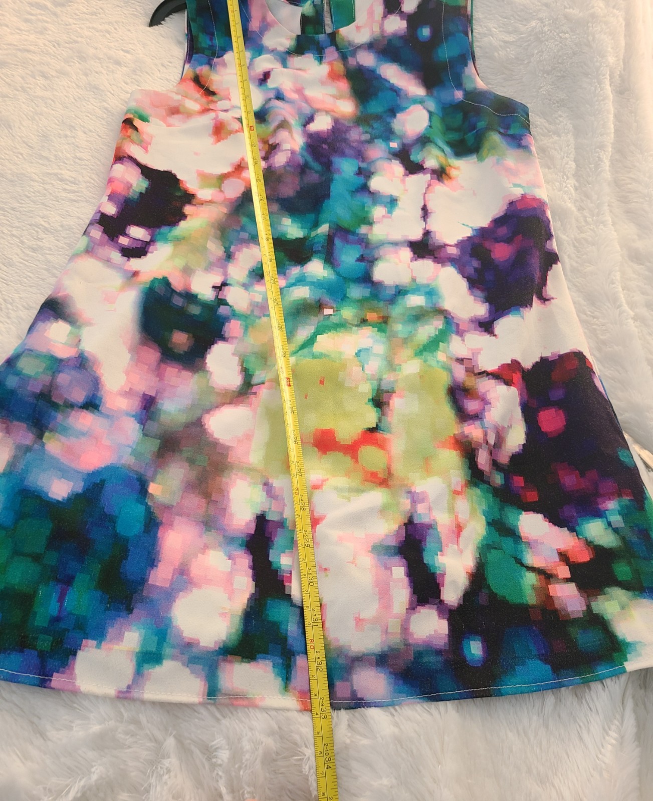Clove Nordstrom Sleeveless Sheath Mini Dress Size 6 Multi Print Abstract Floral